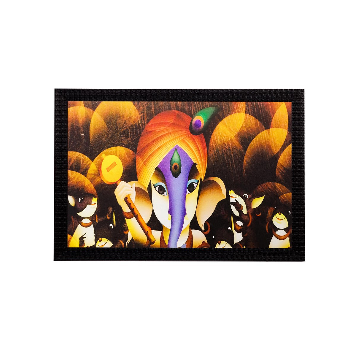 Lord Ganesha Matt Textured UV Art Painting
