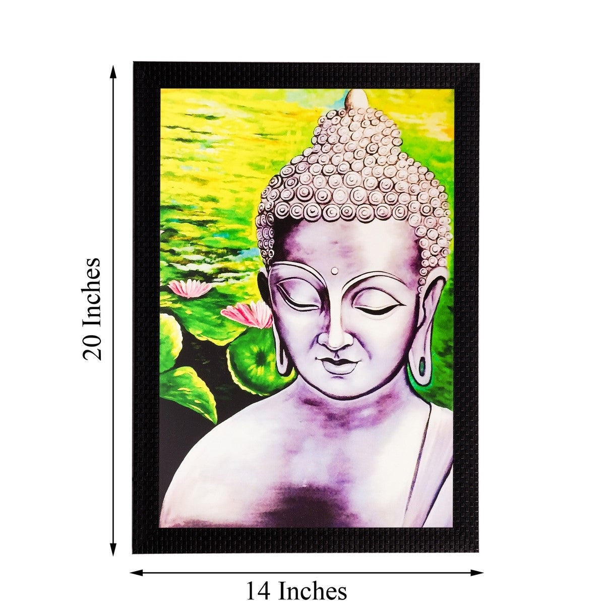 Lord Buddha Matt Textured UV Art Painting 2