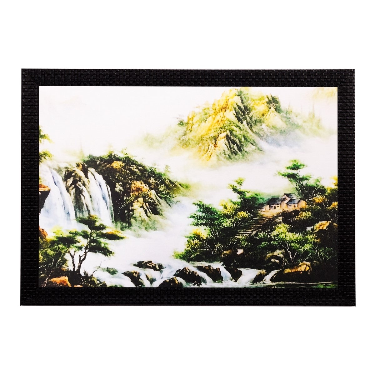 Waterfall View Matt Textured UV Art Painting