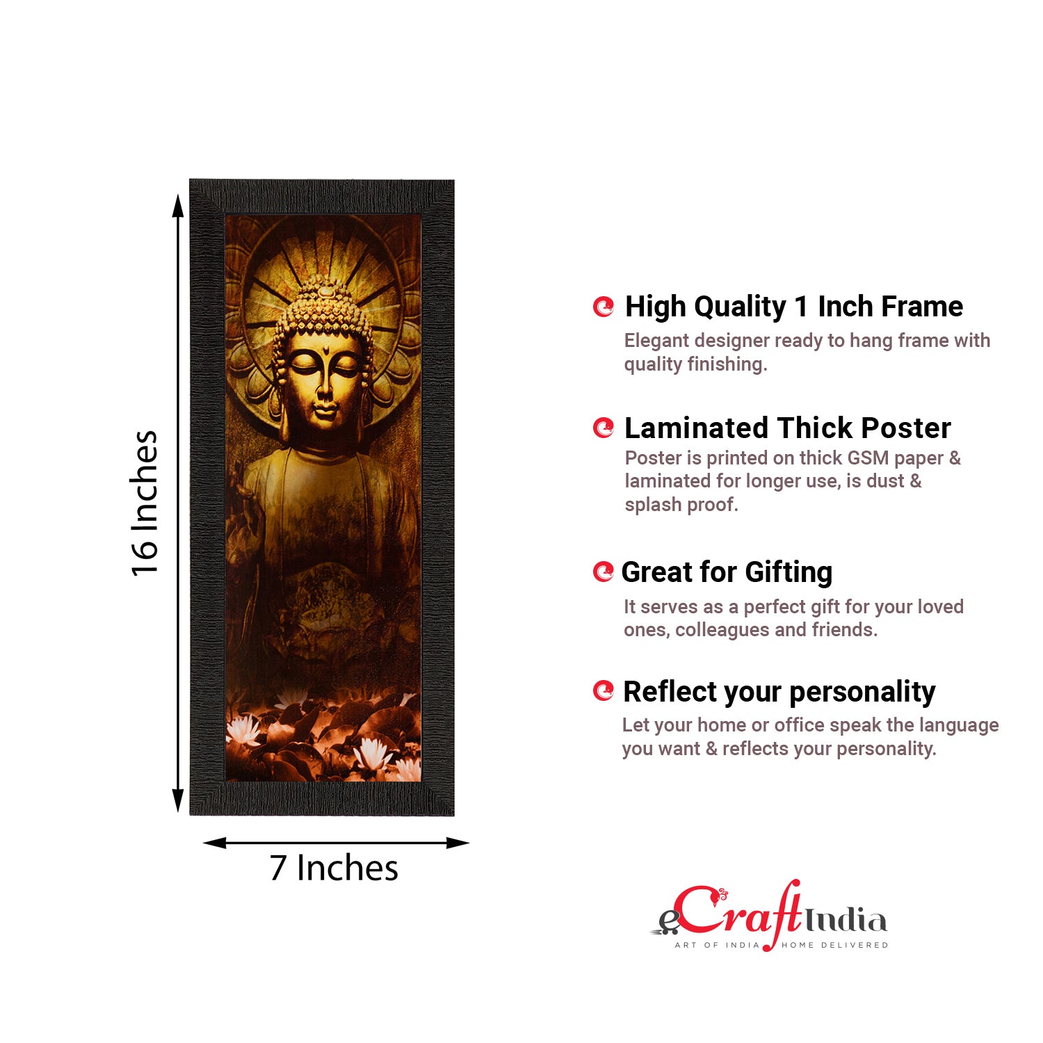 Lord Buddha Painting Digital Printed Religious Wall Art 4