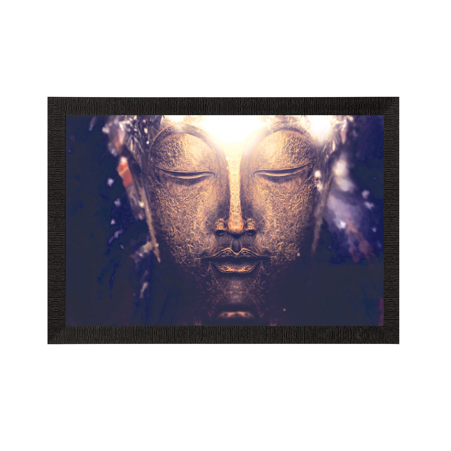 Peaceful Lord Buddha Satin Matt Texture UV Art Painting