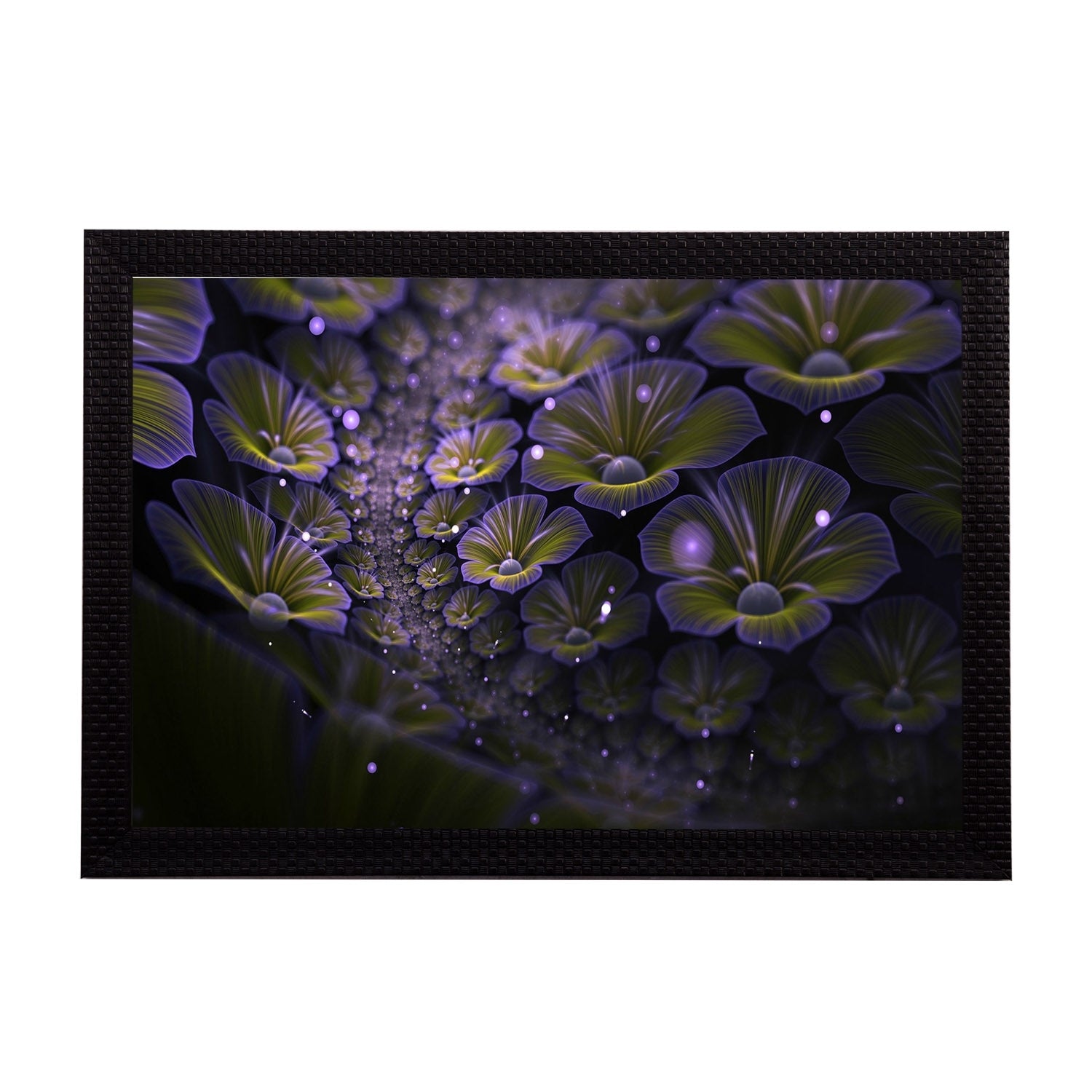 Shining Floral Satin Matt Texture UV Art Painting