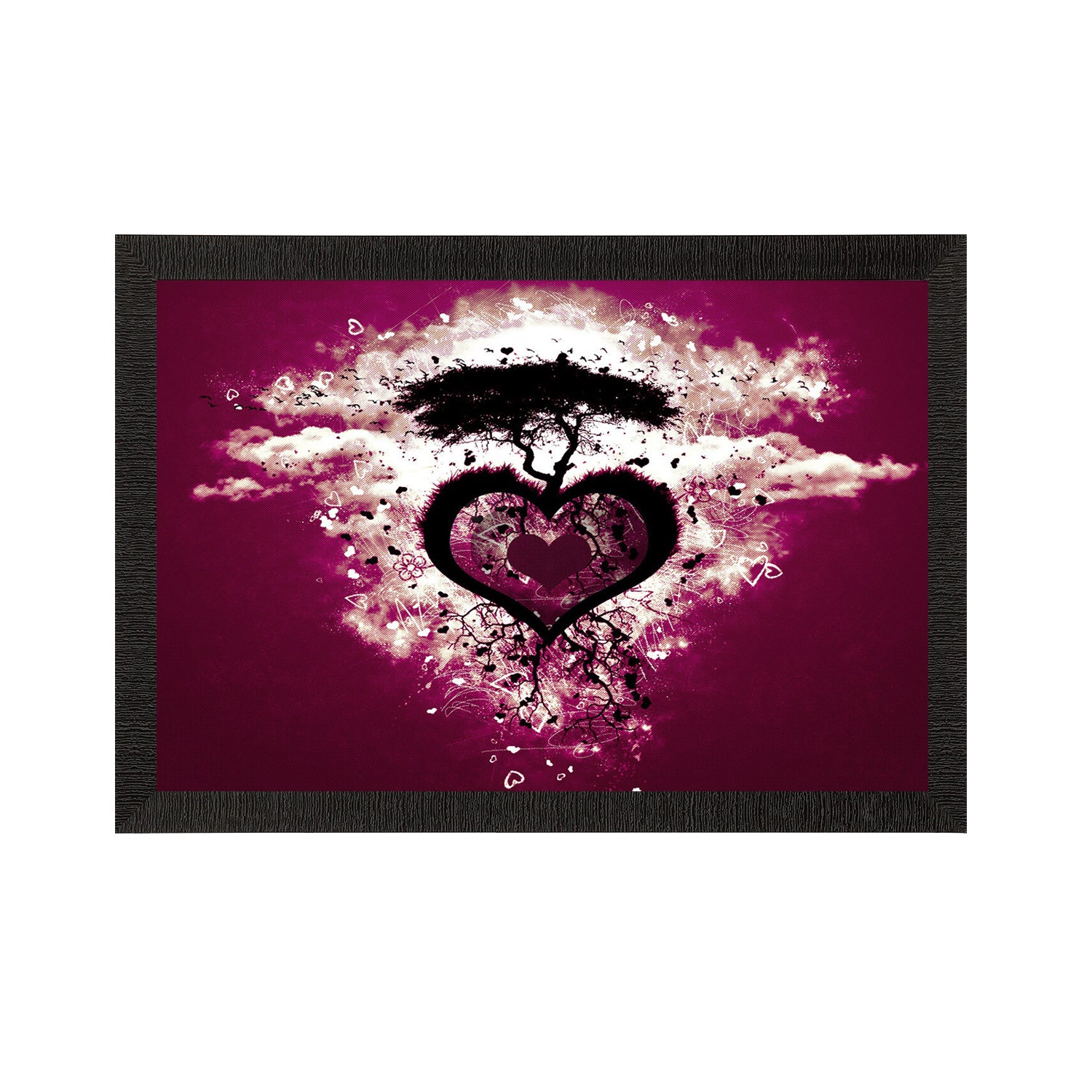Heart Satin Matt Texture UV Art Painting