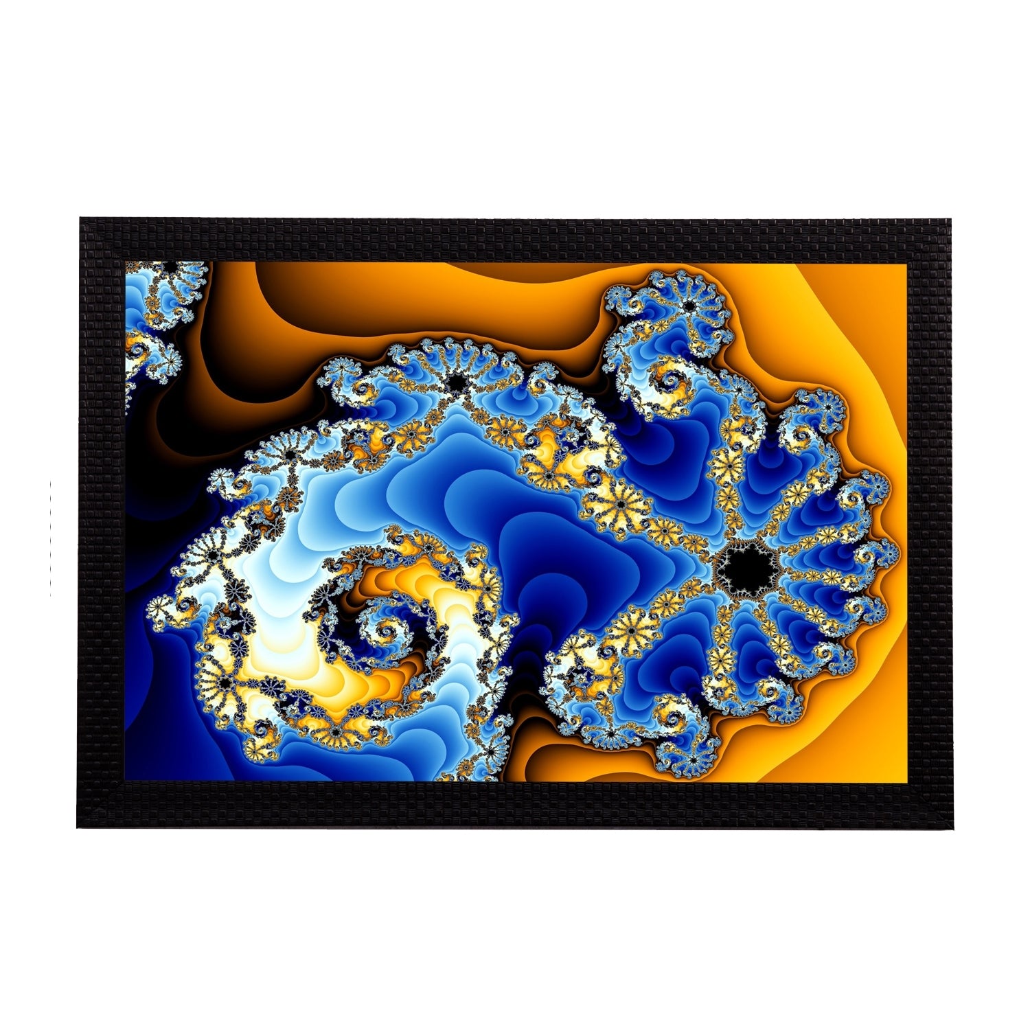 Dual Color Abstract Satin Matt Texture UV Art Painting