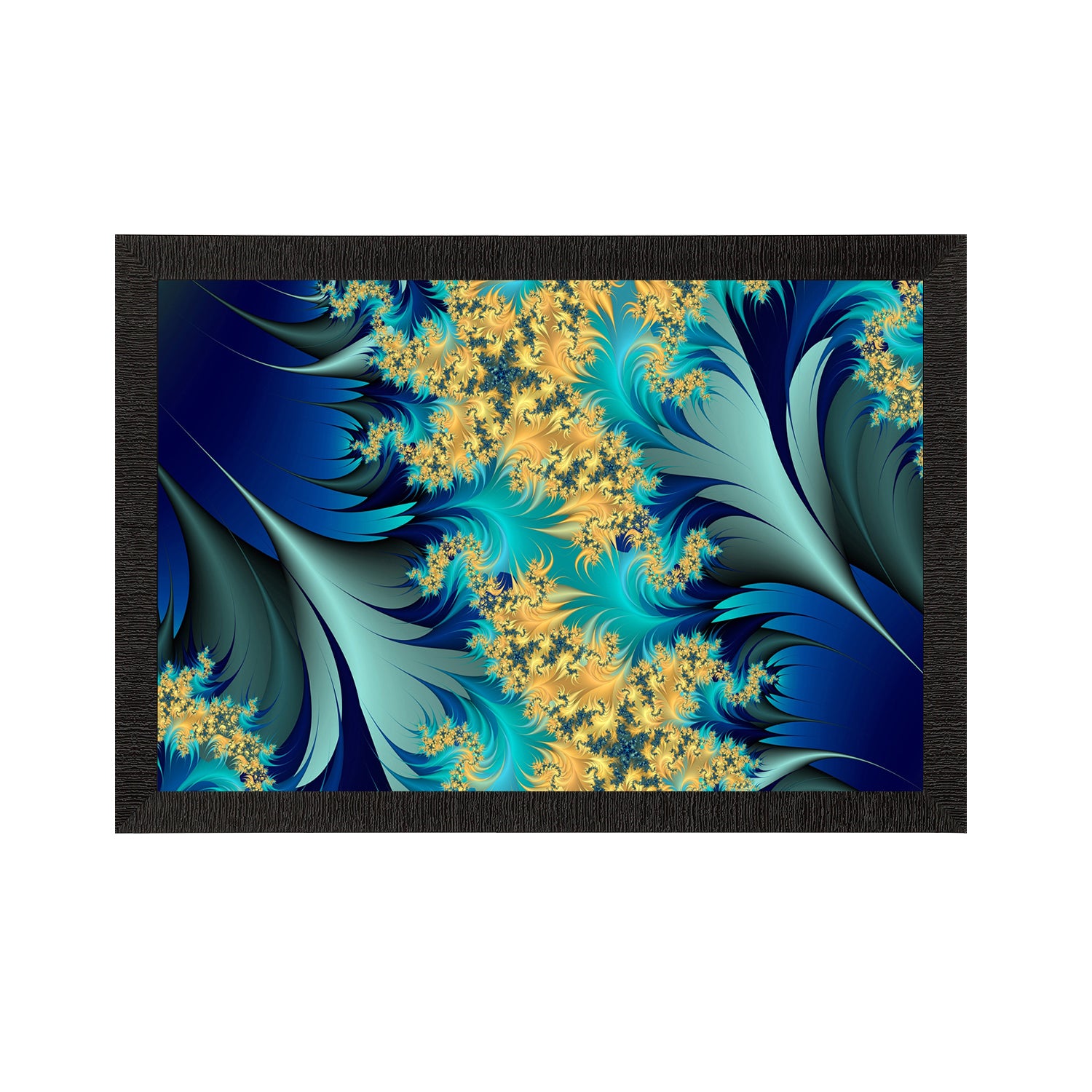 Abstract Floral Satin Matt Texture UV Art Painting