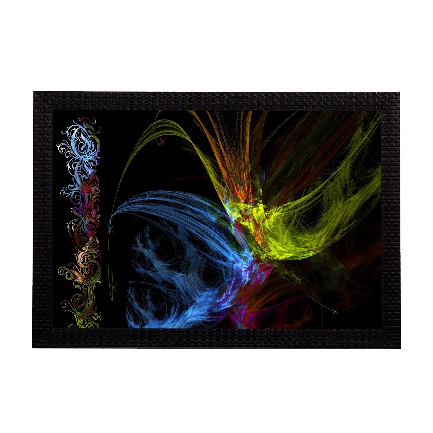 Neon Color Abstract Satin Matt Texture UV Art Painting