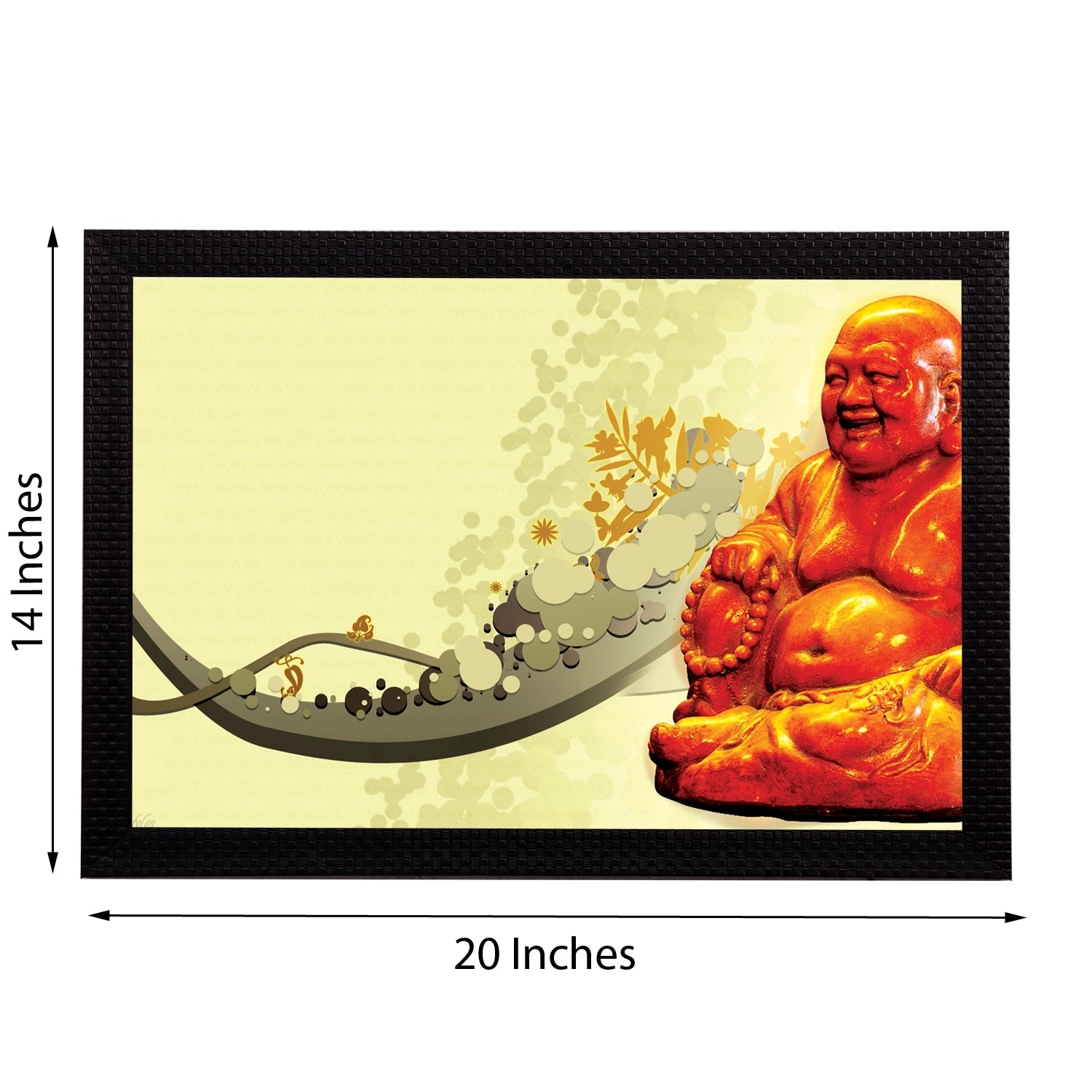 Laughing Buddha Satin Matt Texture UV Art Painting 2