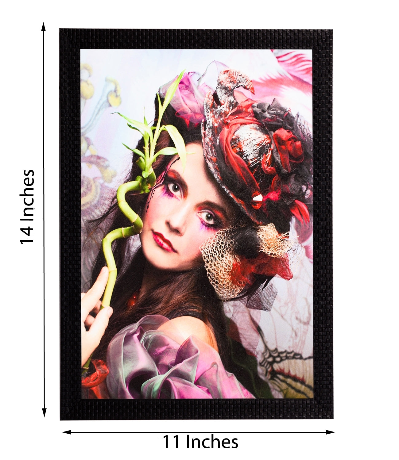 Abstract Girl Satin Matt Texture UV Art Painting 2