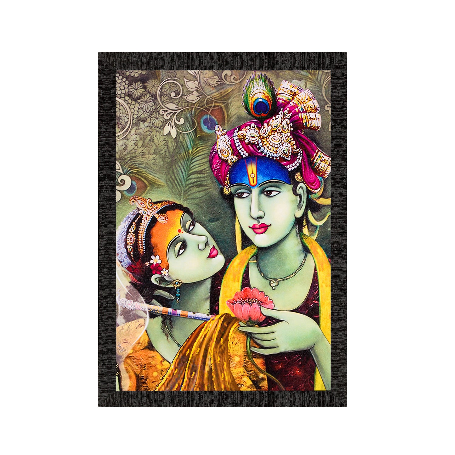 Radha & Krishna Satin Matt Texture UV Art Painting