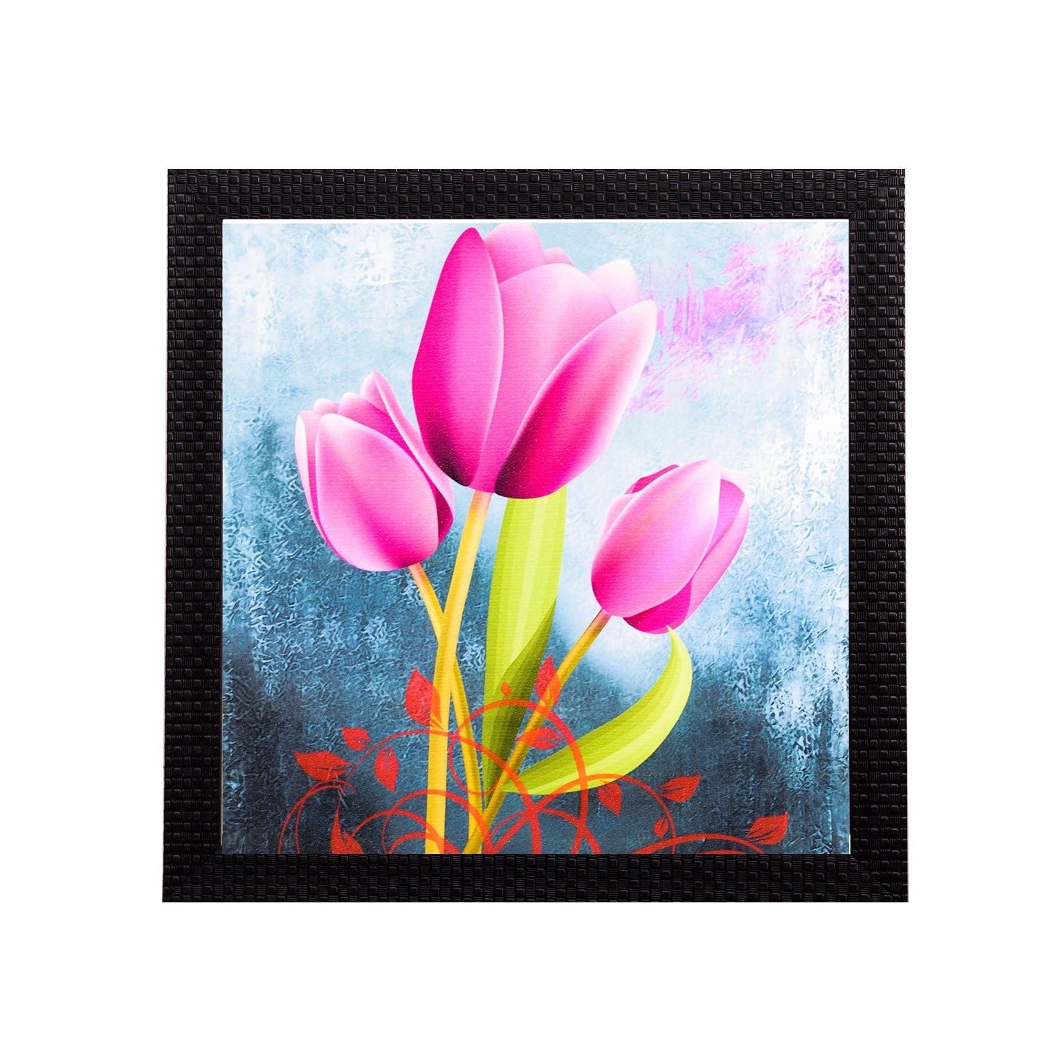 Pink Lilly Satin Matt Texture UV Art Painting