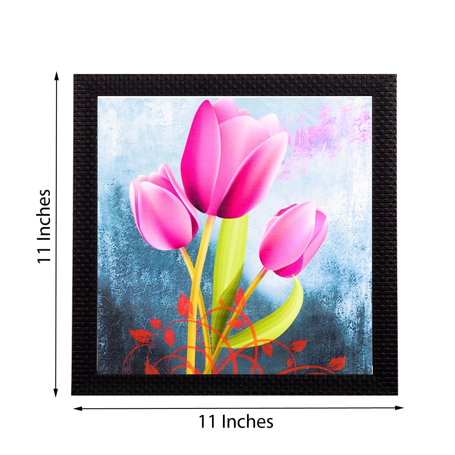 Pink Lilly Satin Matt Texture UV Art Painting 2