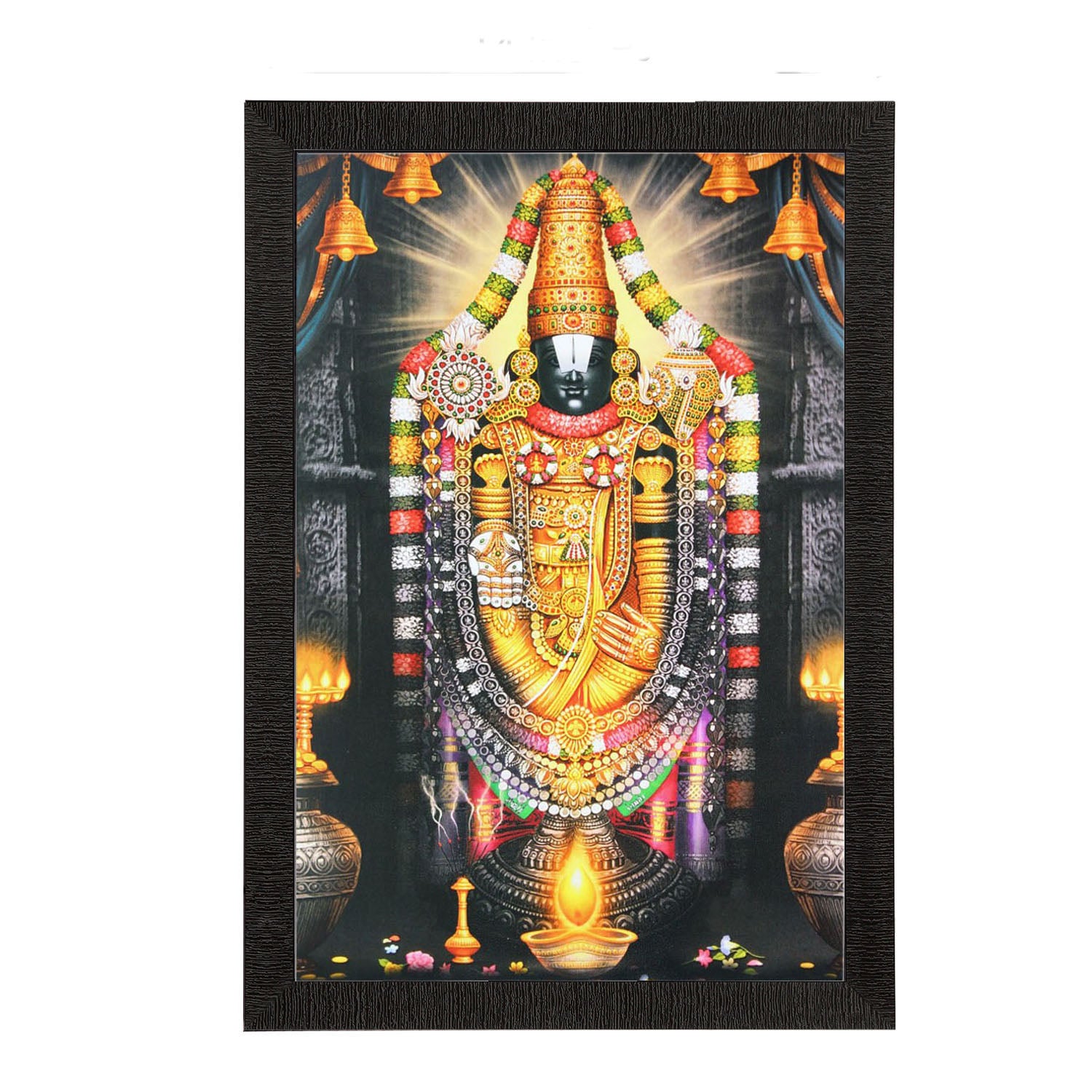 Lord Tirupati Balaji Painting Digital Printed Religious Wall Art
