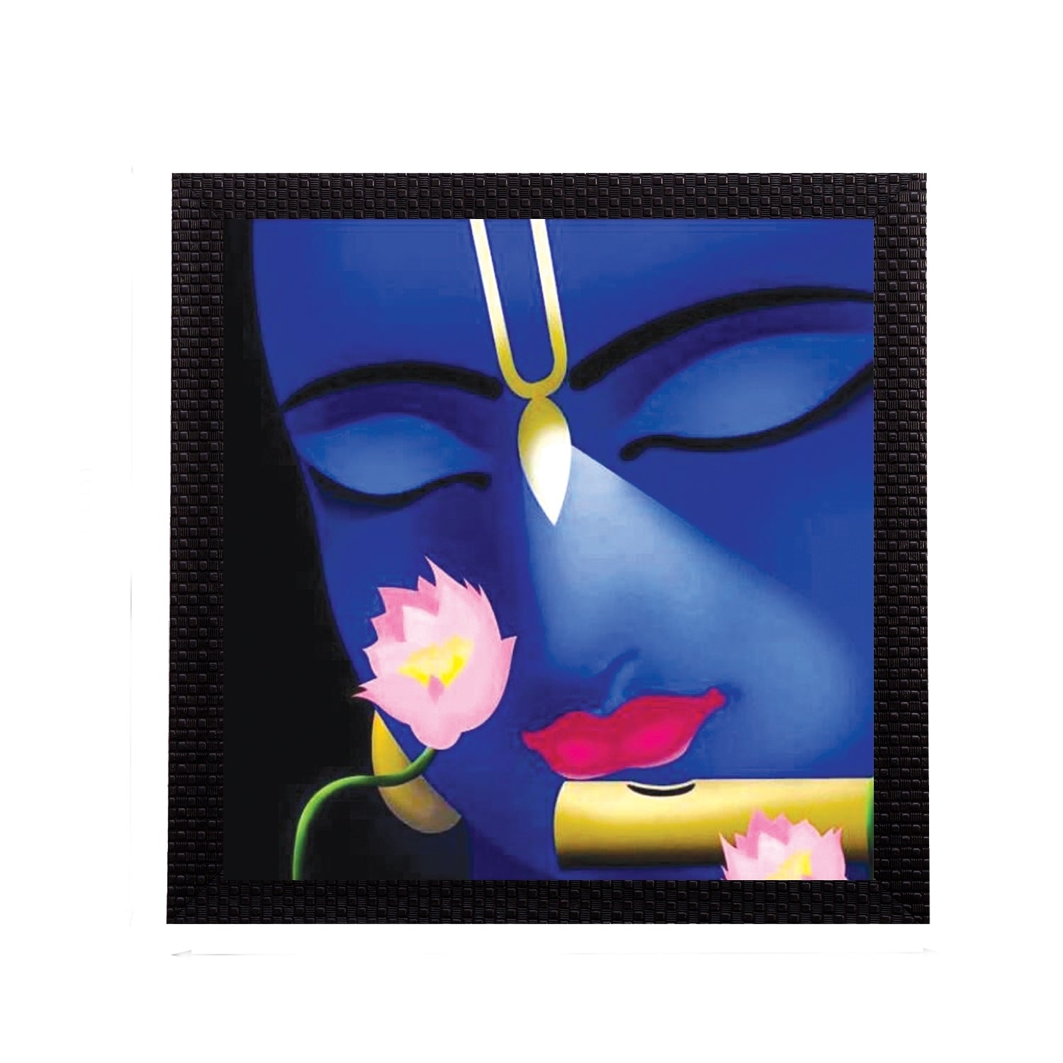Enlightening Krishna Satin Matt Texture UV Art Painting