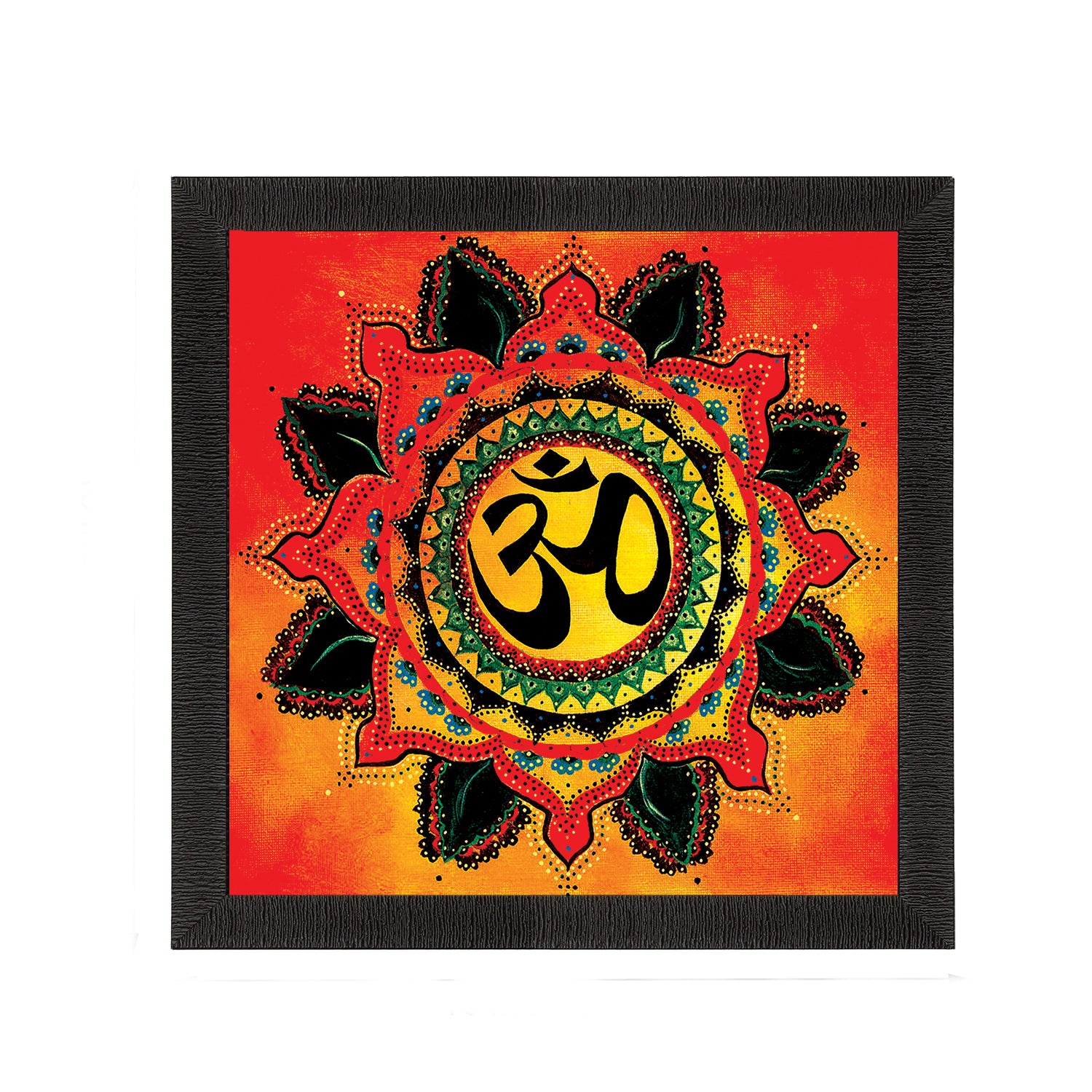 Holy Om Painting Digital Printed Religious Wall Art