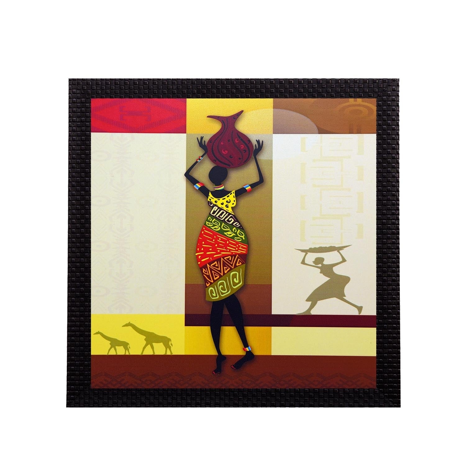 Tribal Woman Satin Matt Texture UV Art Painting