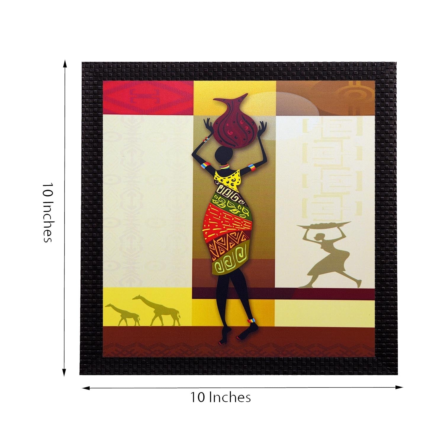 Tribal Woman Satin Matt Texture UV Art Painting 1