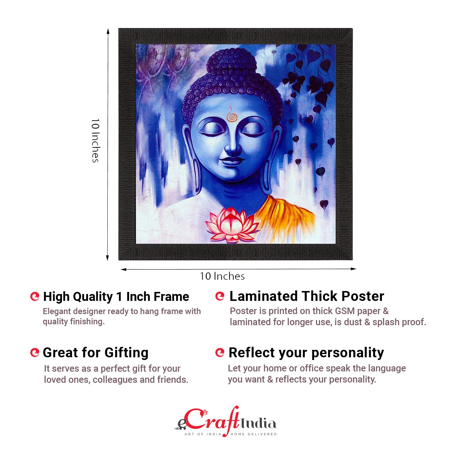 Lord Buddha Painting Digital Printed Religious Wall Art 2