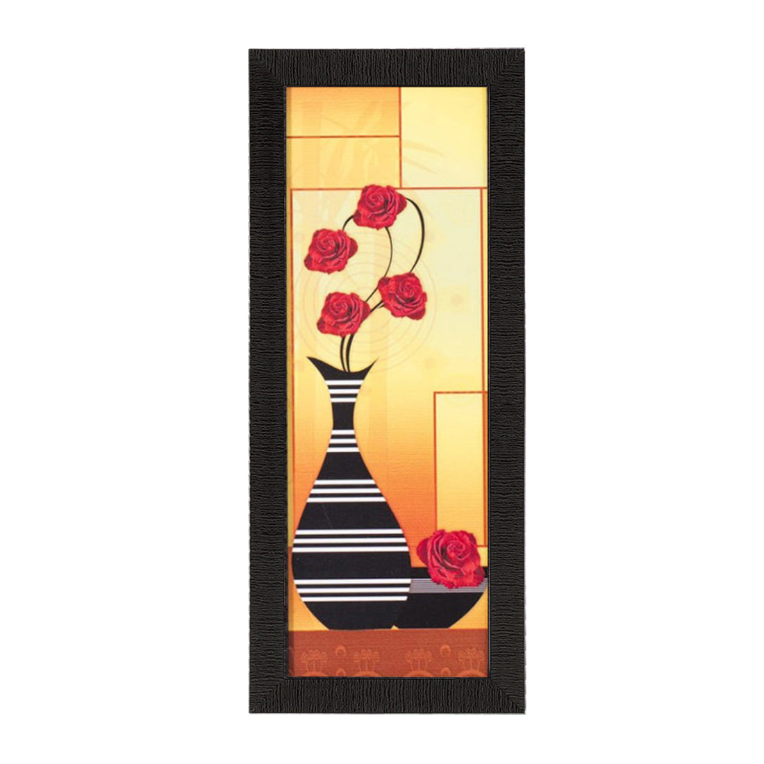 Abstract Striped Vase Satin Matt Texture UV Art Painting