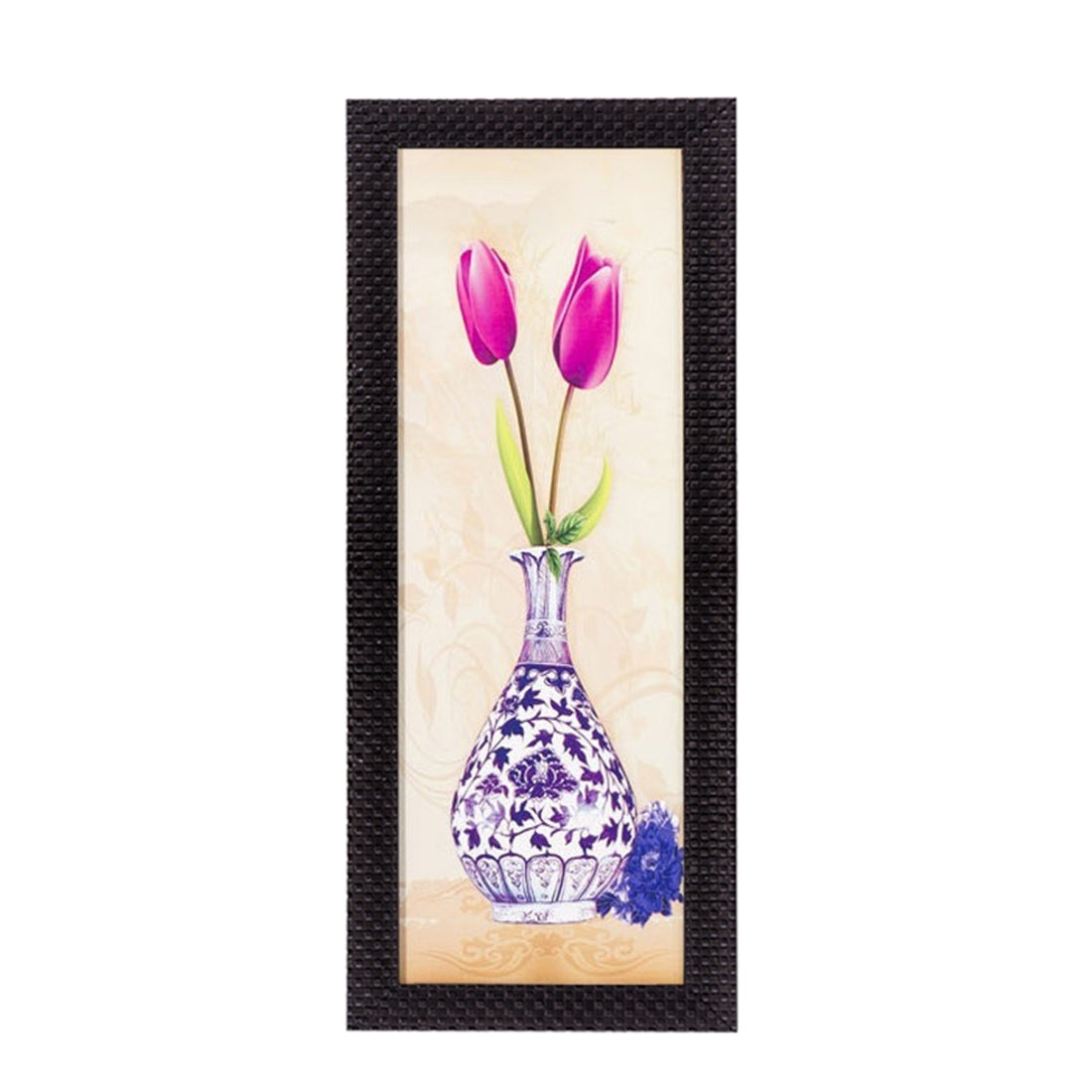 Vase & Flower Satin Matt Texture UV Art Painting