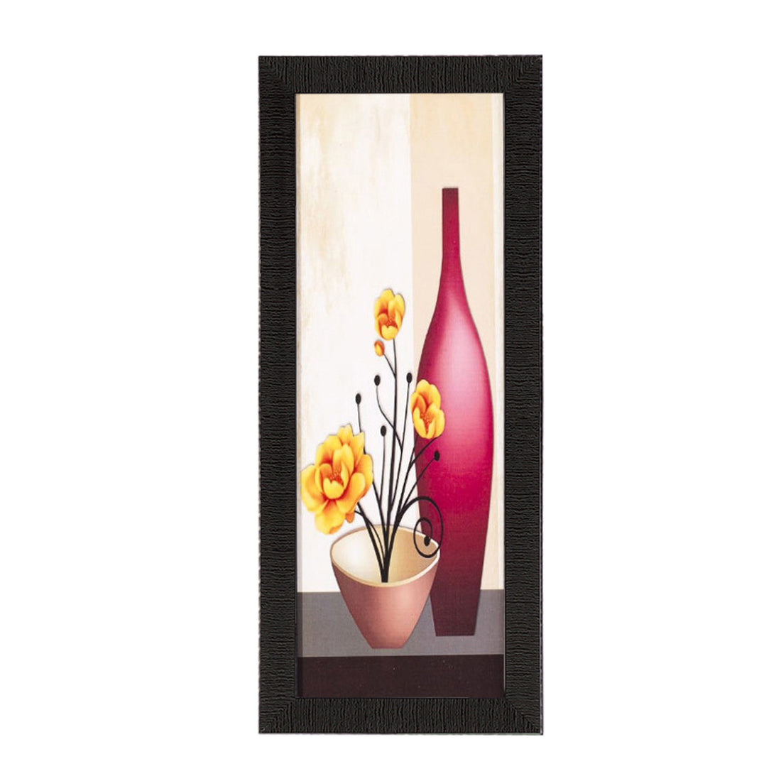 Abstract Red Vase Satin Matt Texture UV Art Painting