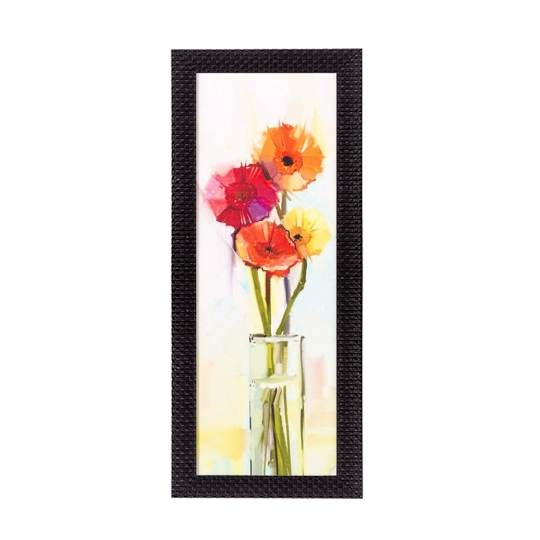 Abstract Colorful Flowers Satin Matt Texture UV Art Painting