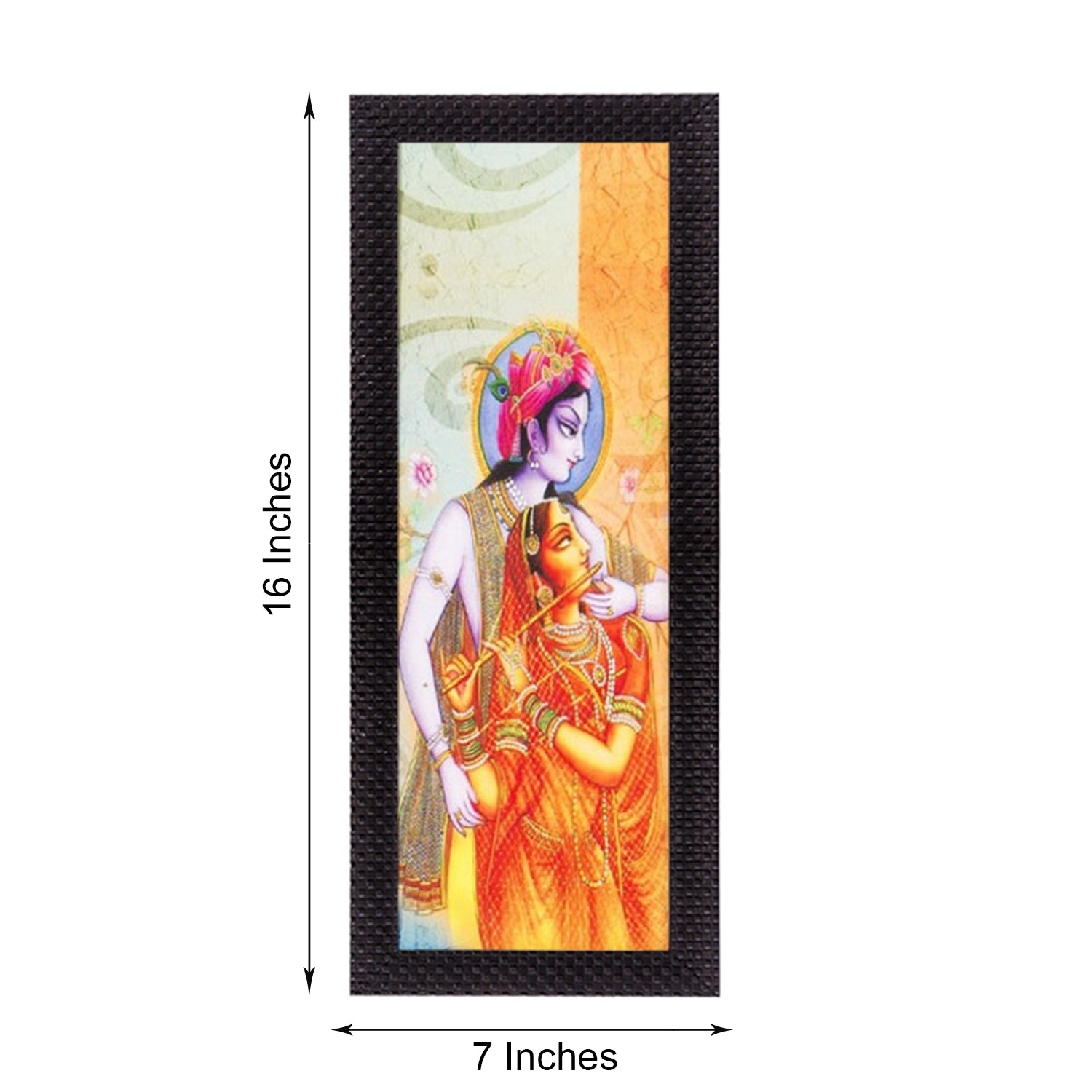 Lord Radha & Krishna Satin Matt Texture UV Art Painting 1