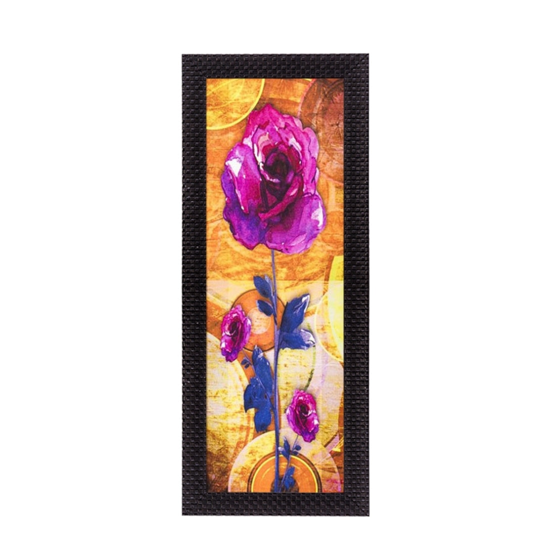 Abstract Colorful Flower Satin Matt Texture UV Art Painting