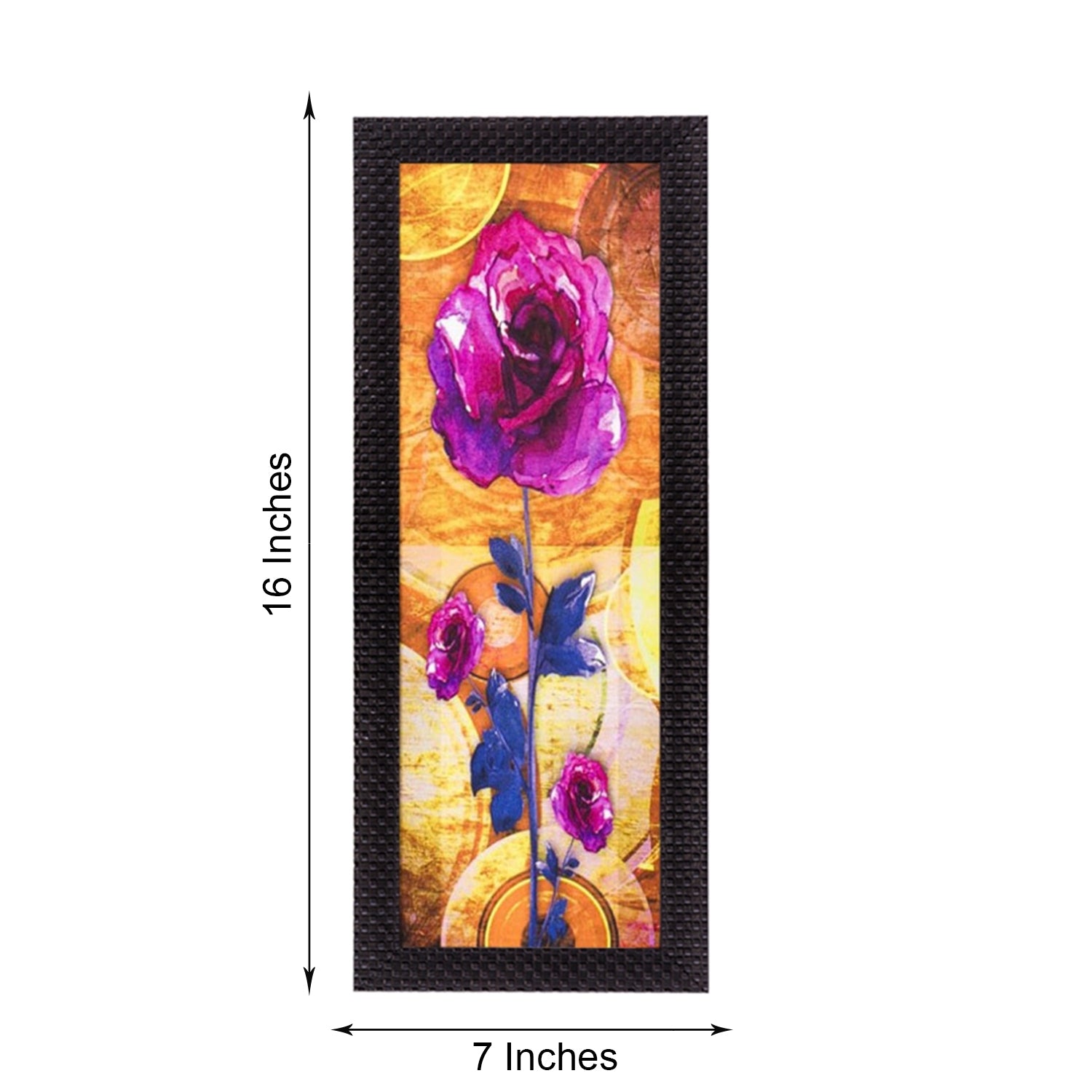 Abstract Colorful Flower Satin Matt Texture UV Art Painting 1