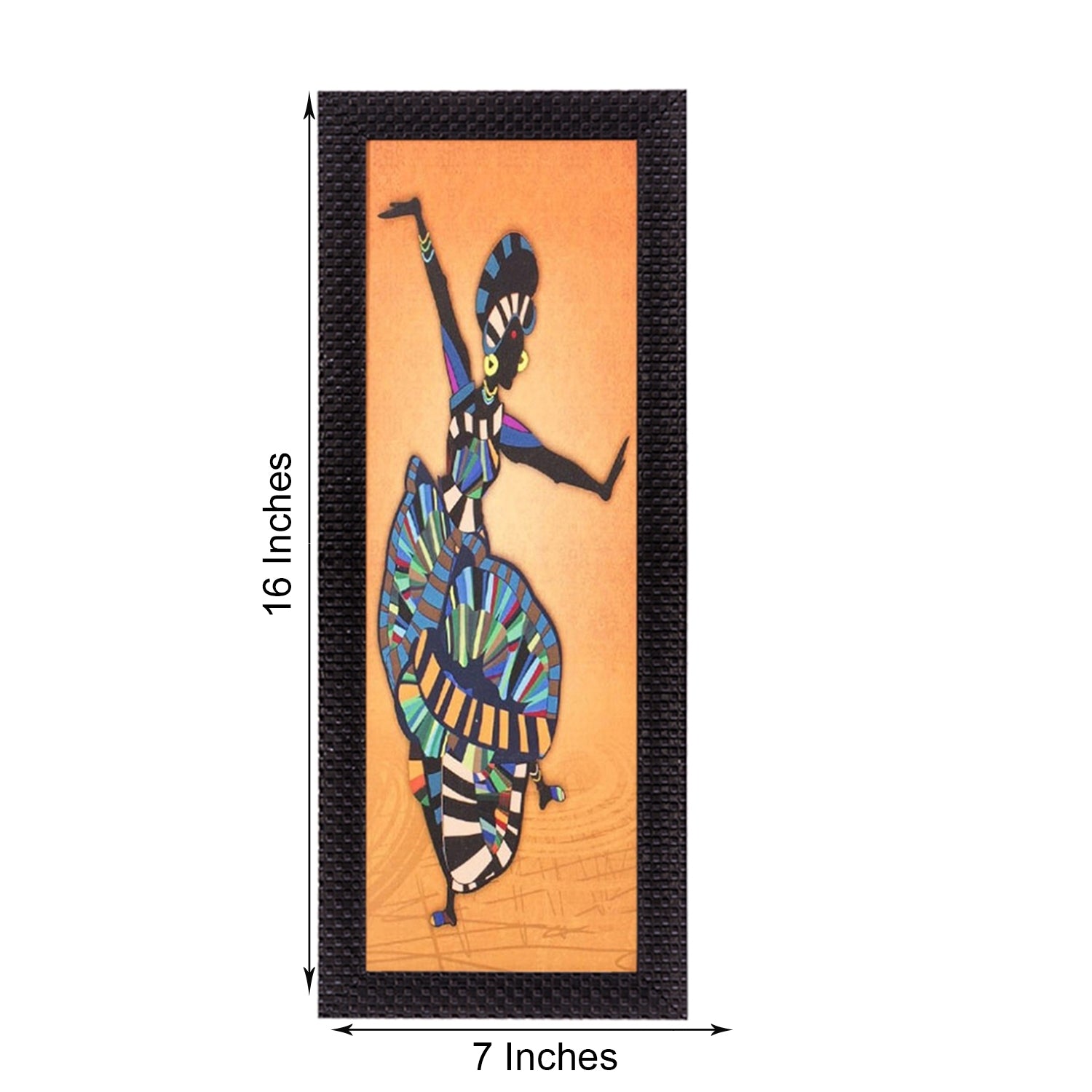 Abstract Dancing Woman Satin Matt Texture UV Art Painting 2