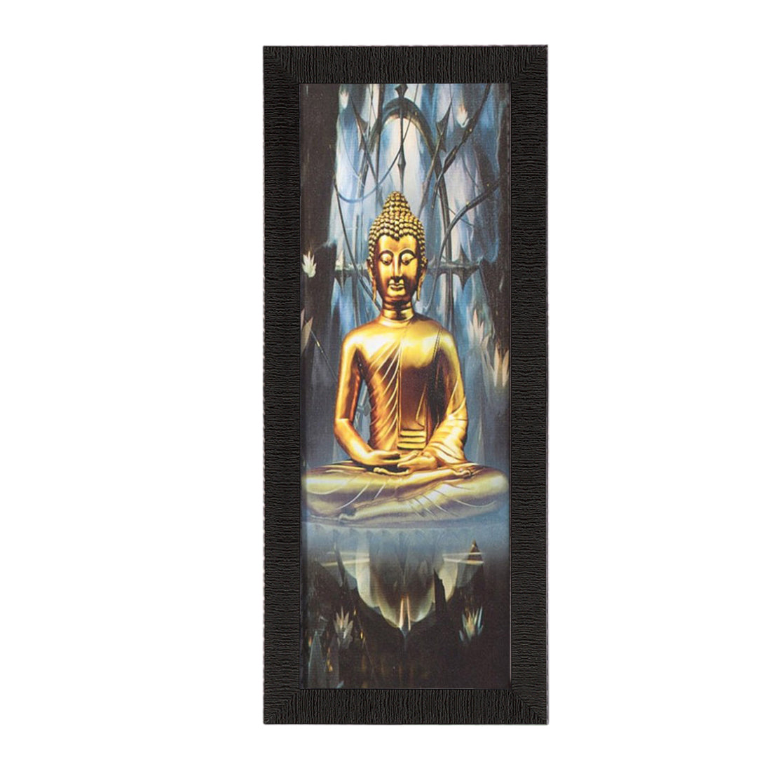 Lord Buddha Painting Digital Printed Religious Wall Art