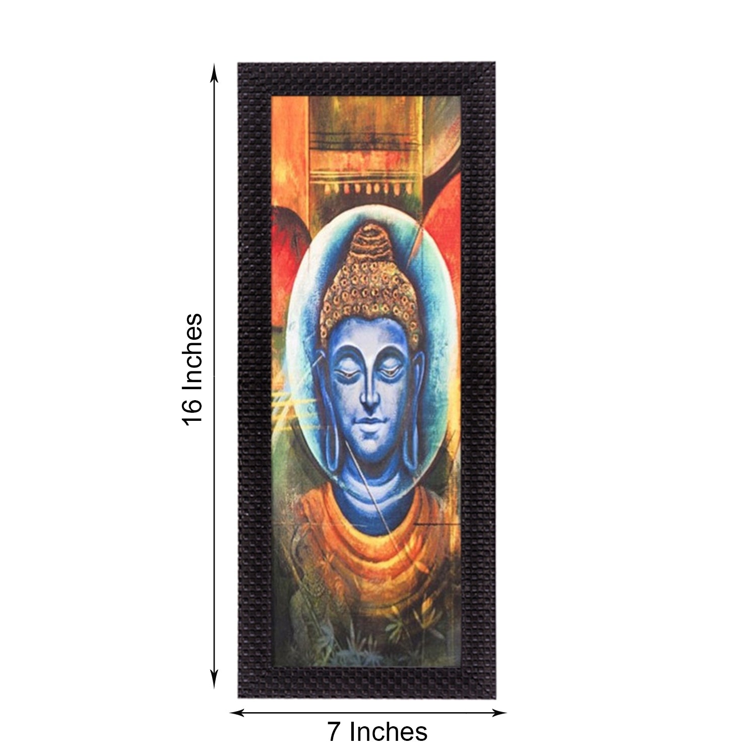 Face Of Lord Buddha Satin Matt Texture UV Art Painting 2