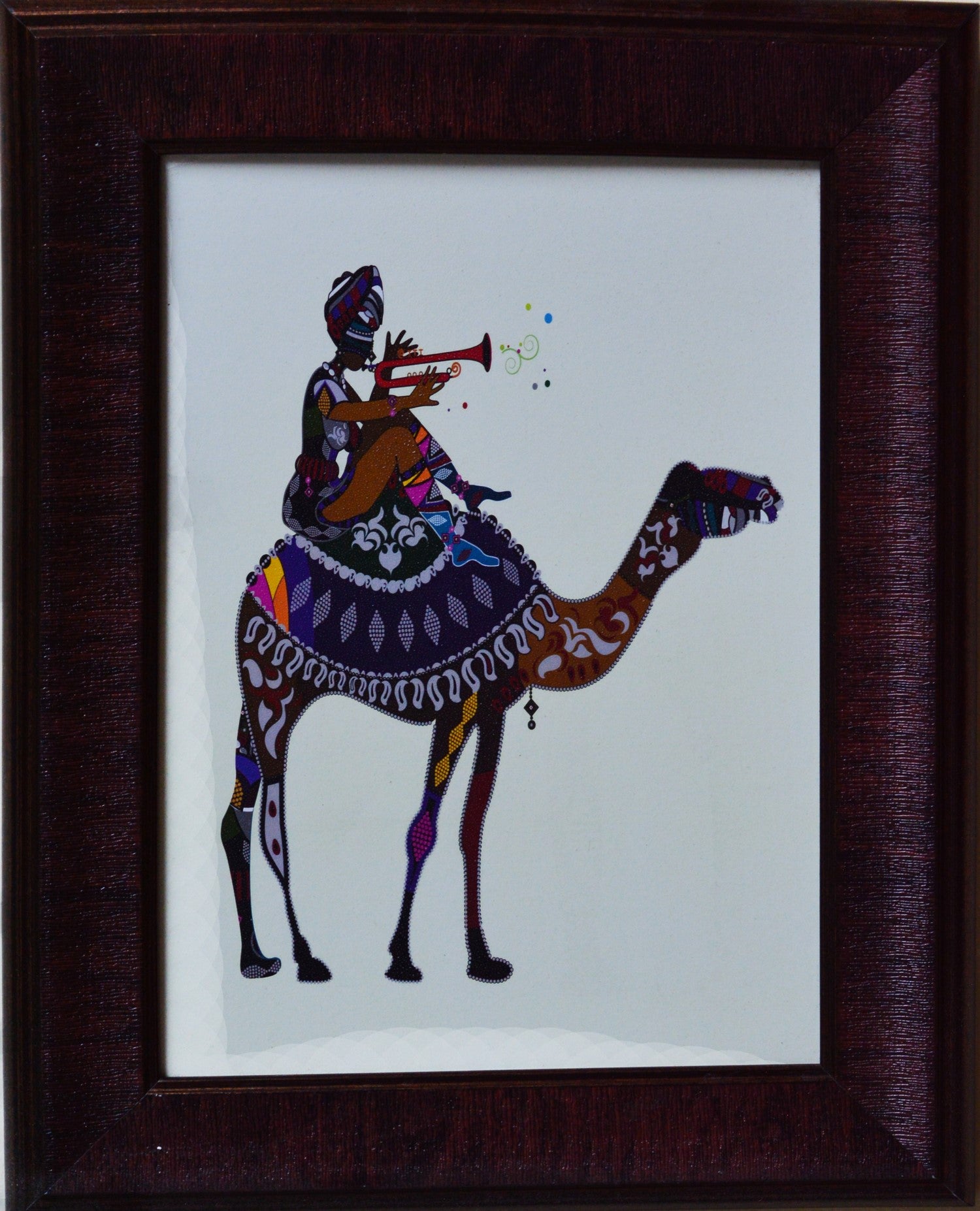 Camel Theme Satin Matt Texture UV Art Painting
