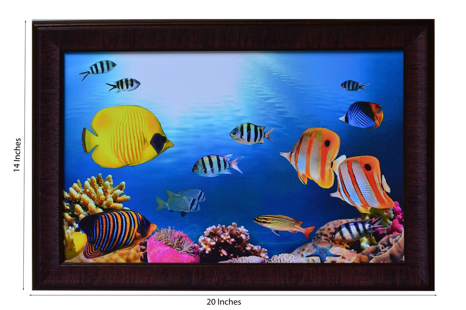 3D Sea Life view Design Satin Matt Texture UV Art Painting 2