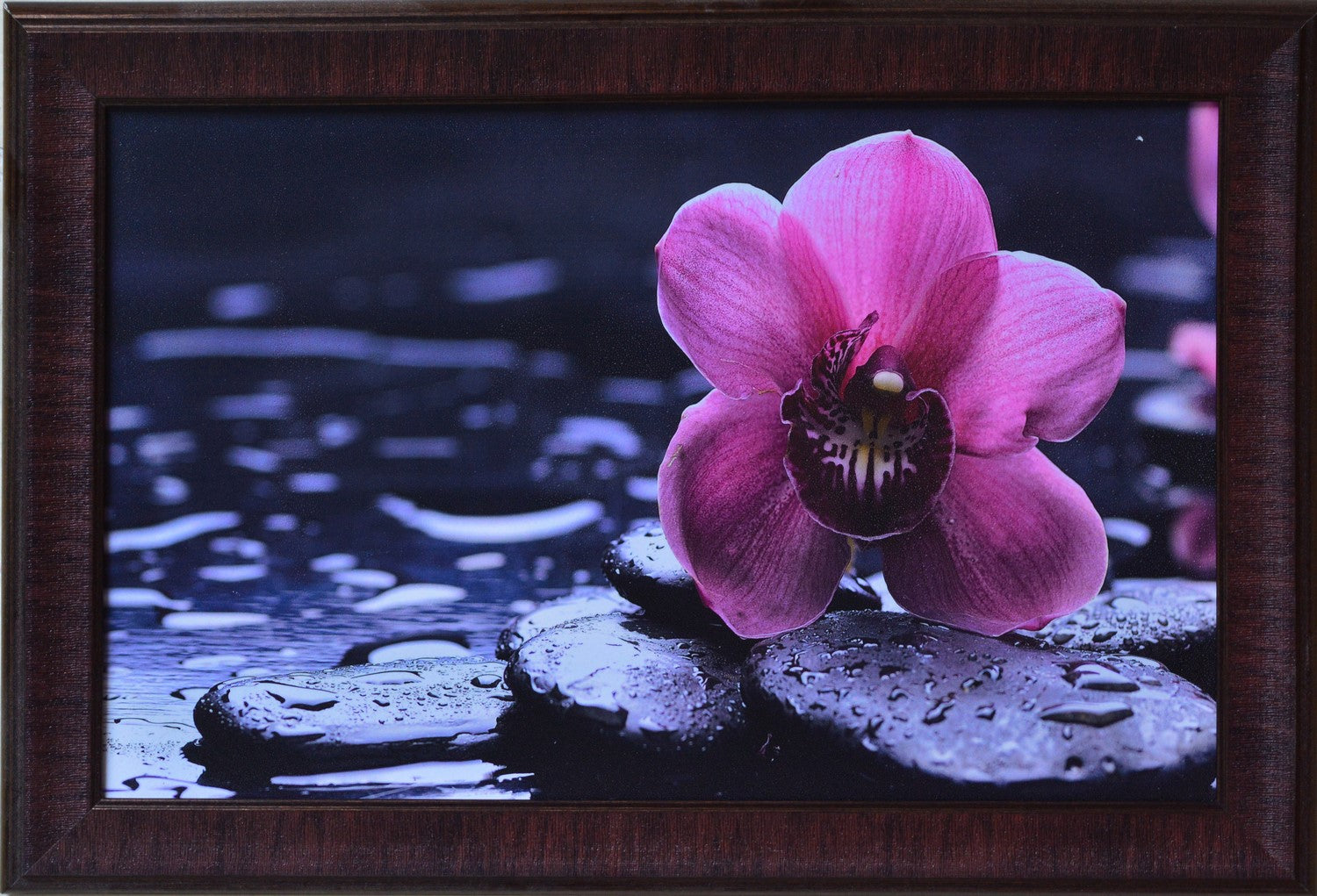 Beautiful Purple Flower Satin Matt Texture UV Art Painting