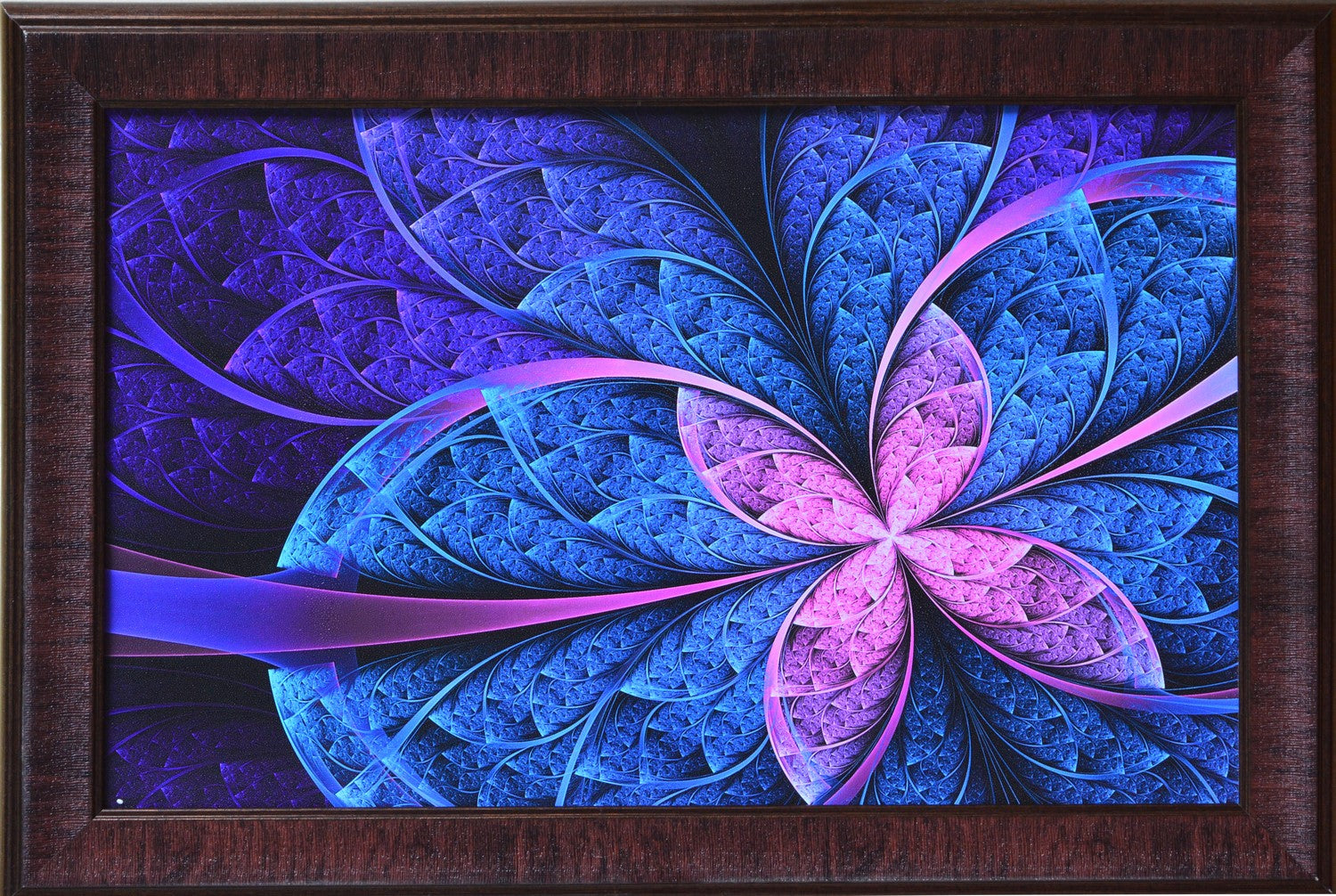 Purple Leaf Design Satin Matt Texture UV Art Painting