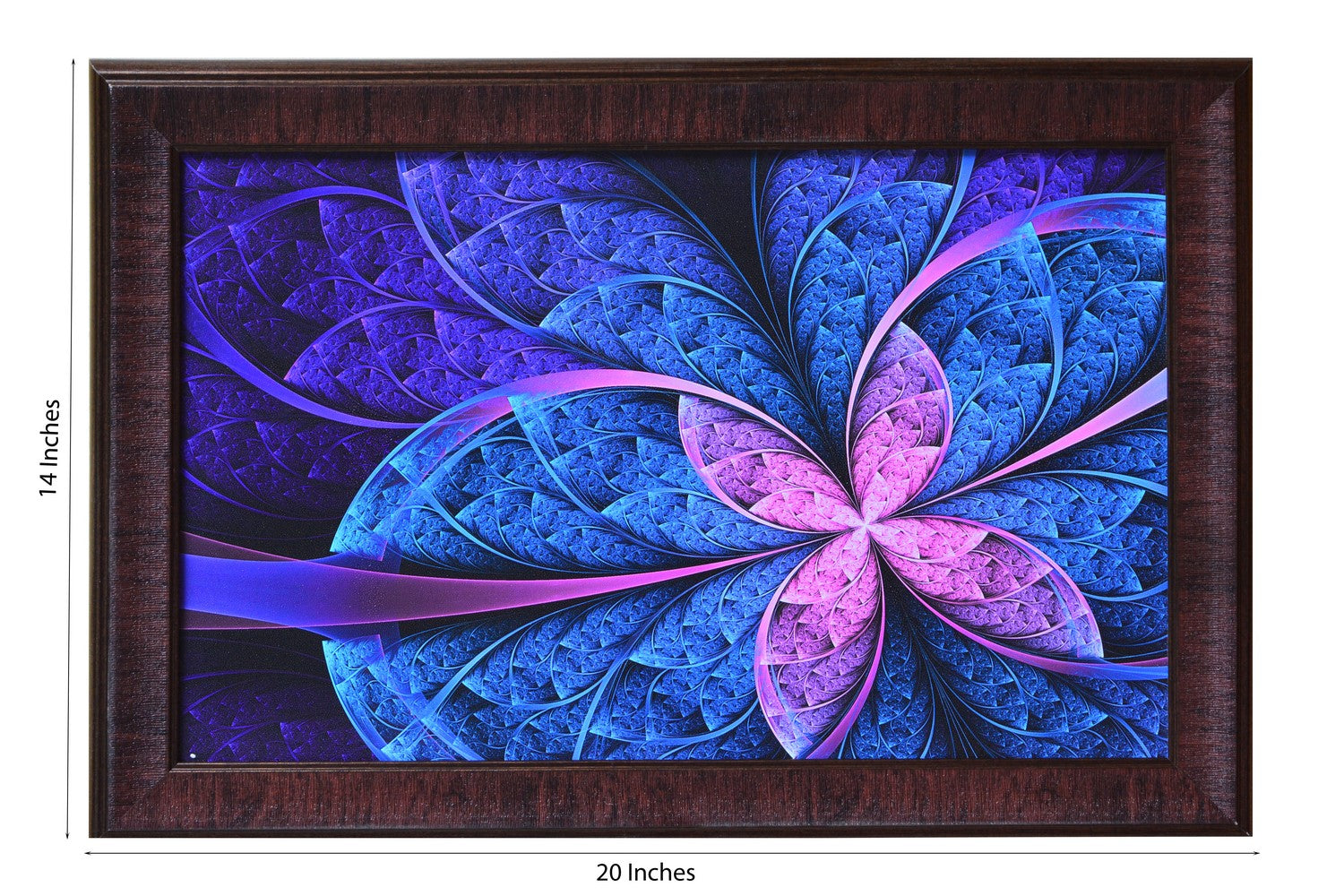 Purple Leaf Design Satin Matt Texture UV Art Painting 2
