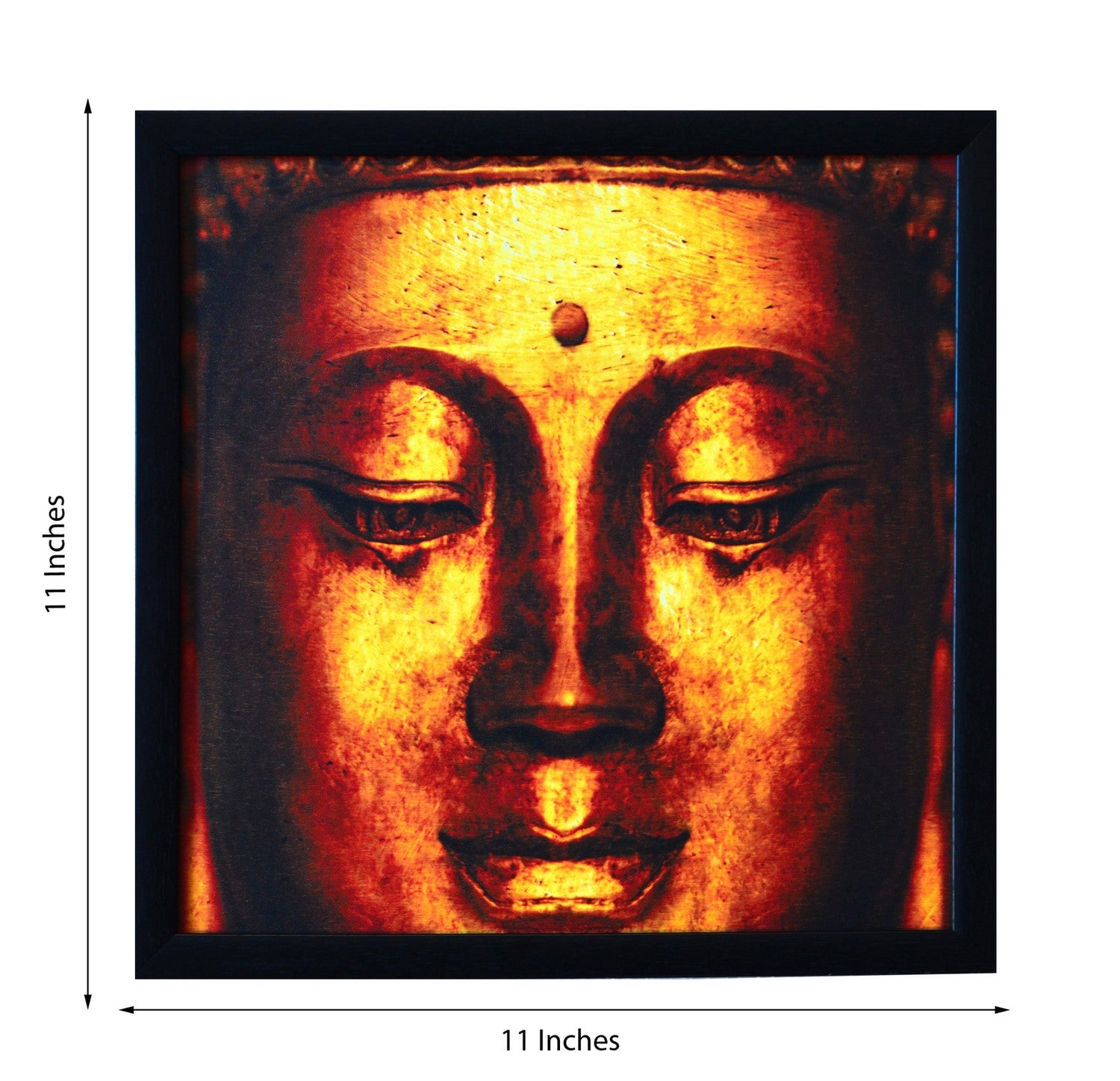 Meditating Buddha Design Satin Matt Texture UV Art Painting 2