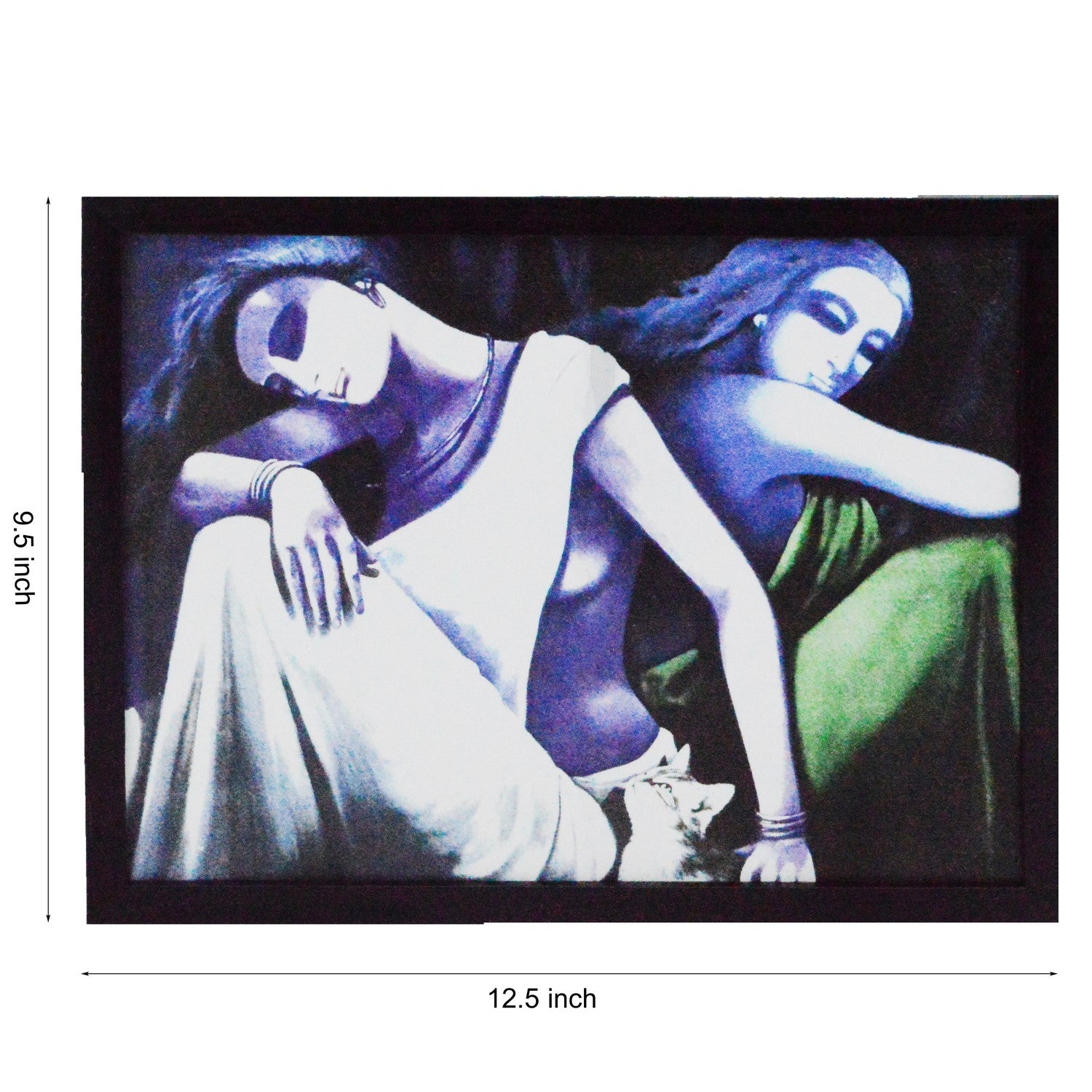 Abstract Lady Figures Satin Matt Texture UV Art Painting 2