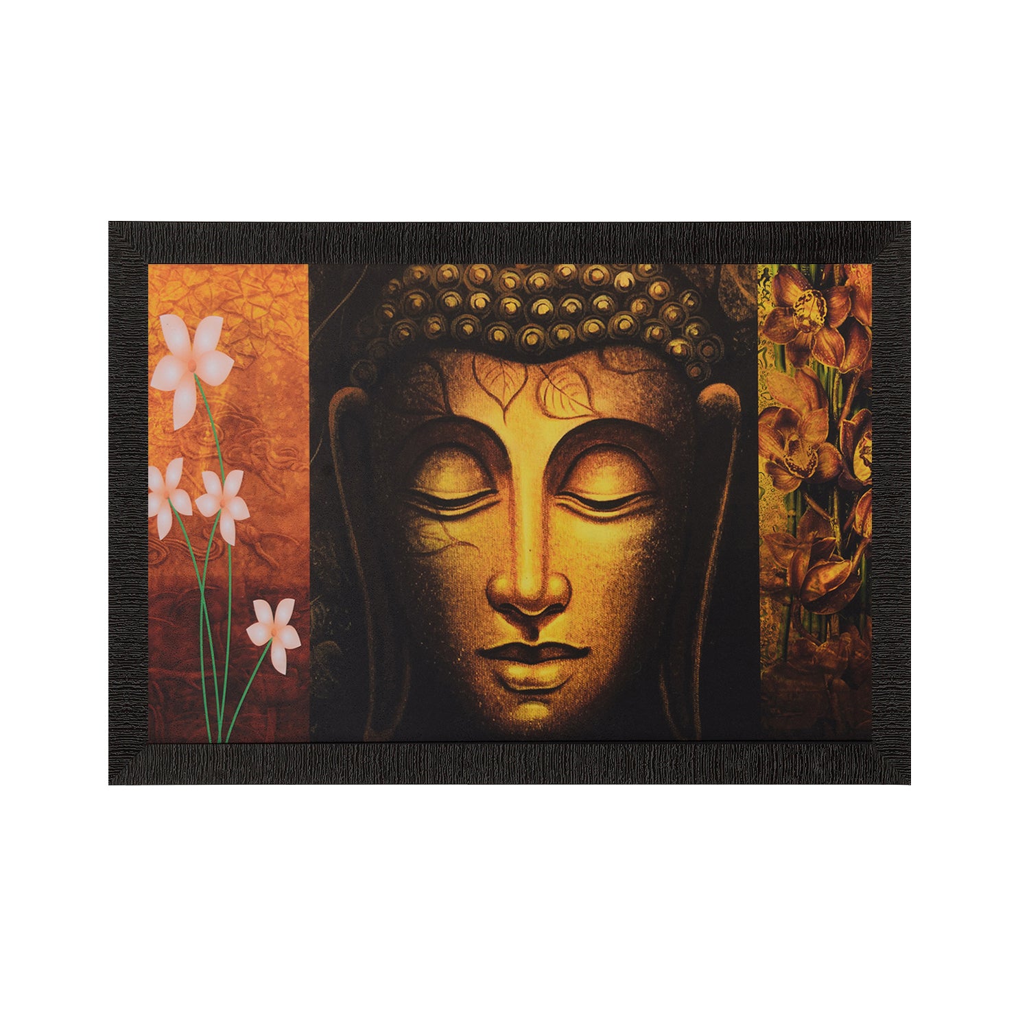 Spiritual Buddha Head Satin Matt Texture UV Art Painting