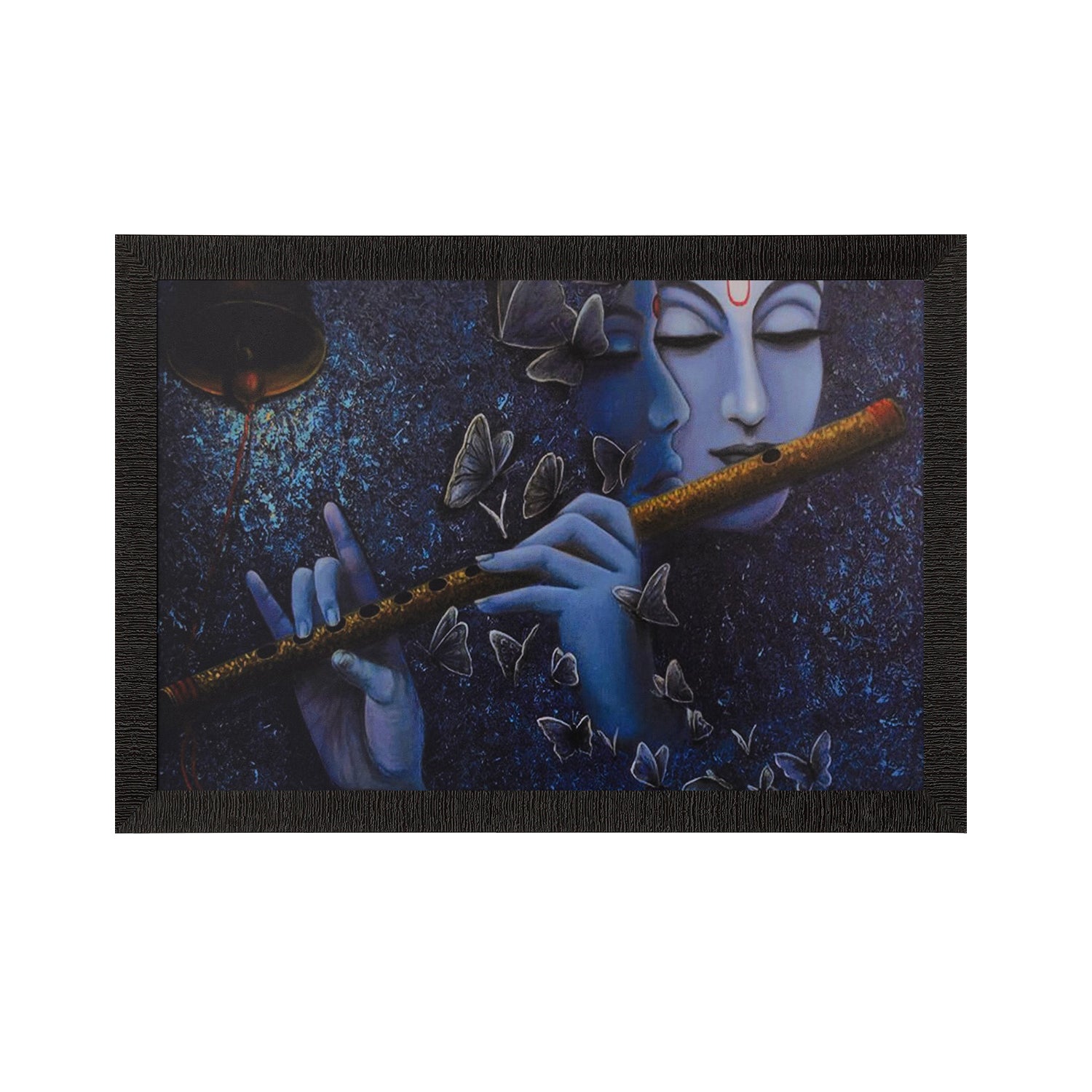 Radha Krishna Love Moments Satin Matt Texture UV Art Painting