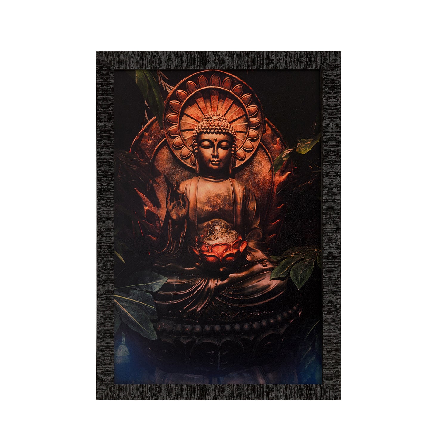 Spiritual Buddha Satin Matt Texture UV Art Painting