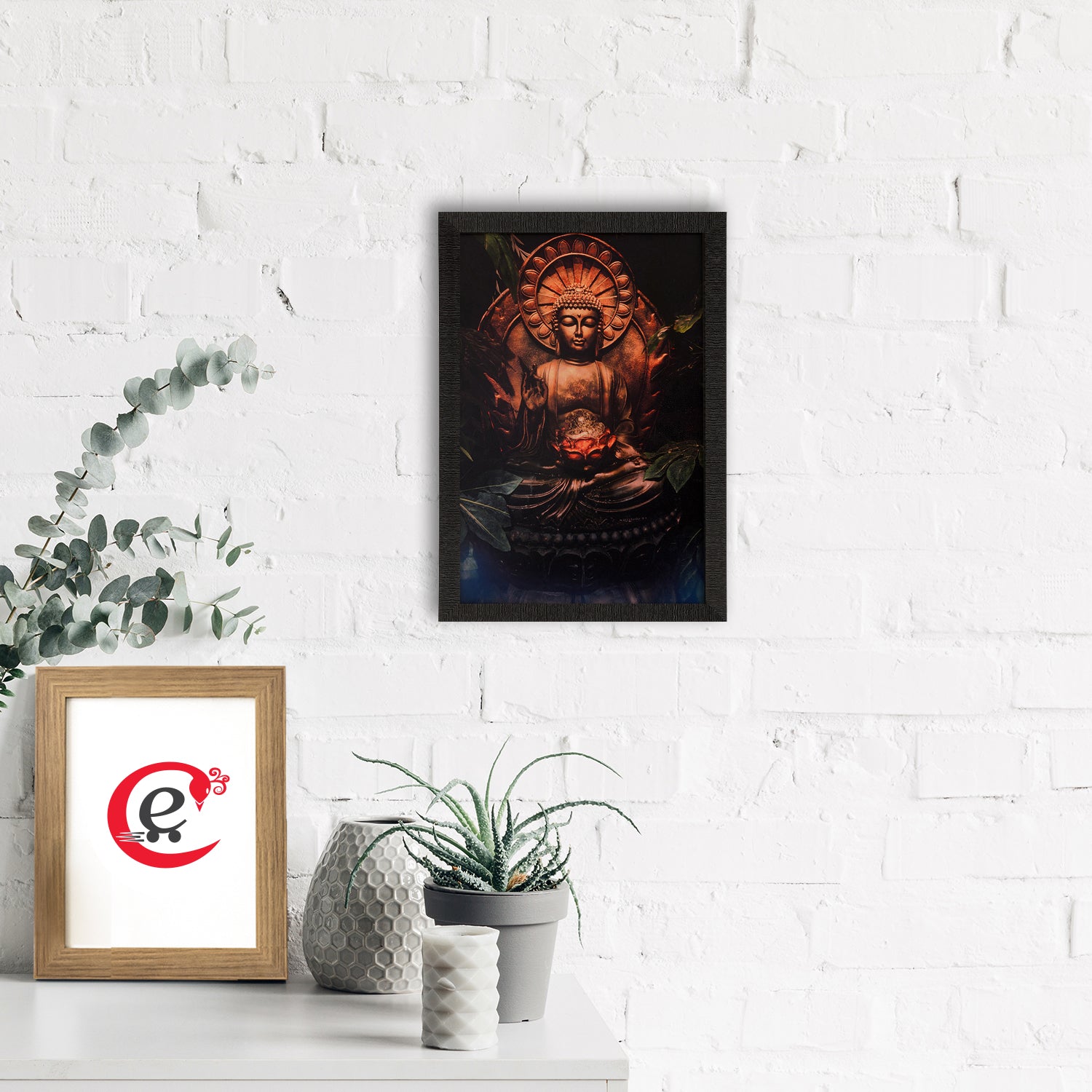 Spiritual Buddha Satin Matt Texture UV Art Painting 1