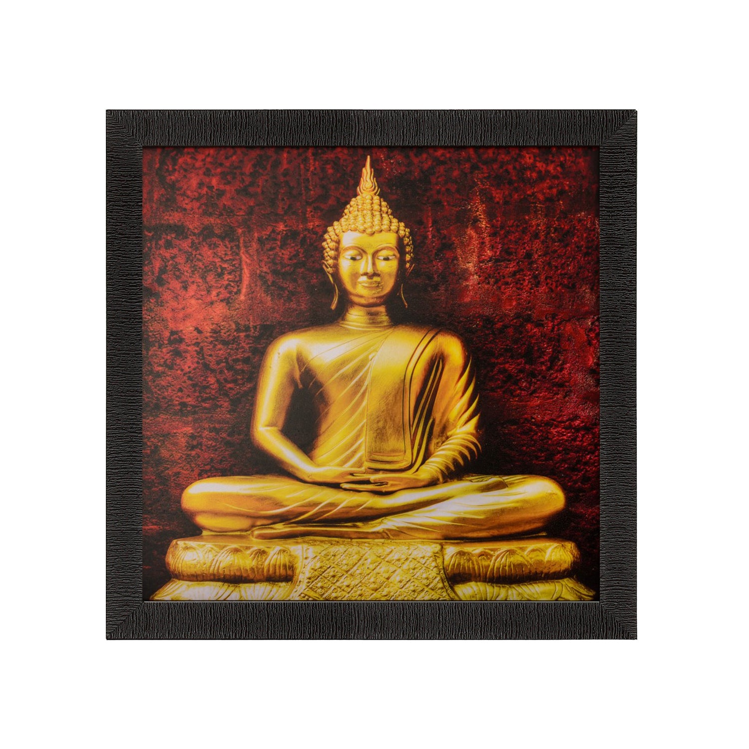 Spiritual Buddha Satin Matt Texture UV Art Painting