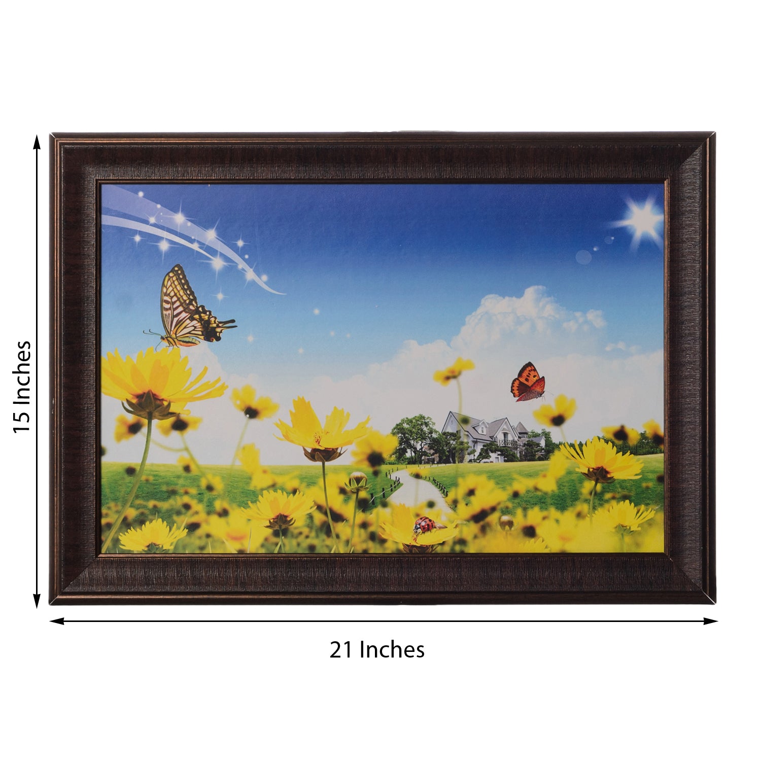 Beautiful Butterflies Satin Matt Texture UV Art Painting 2