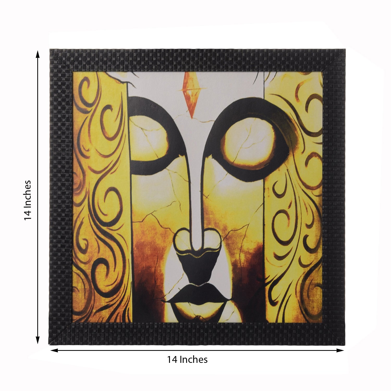 Meditating Buddha Satin Matt Texture UV Art Painting 2