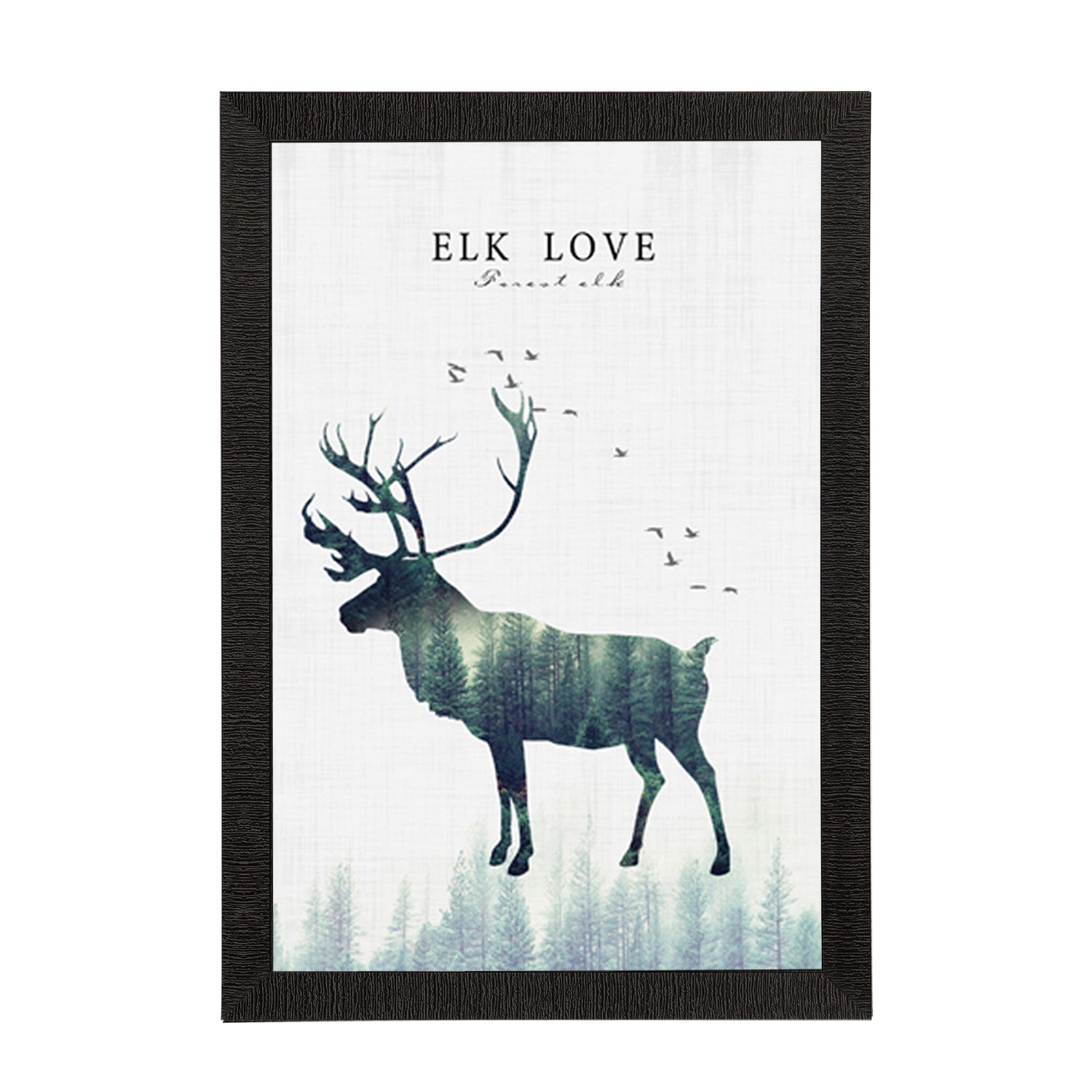 Elk Love Deer Satin Matt Texture UV Art Painting