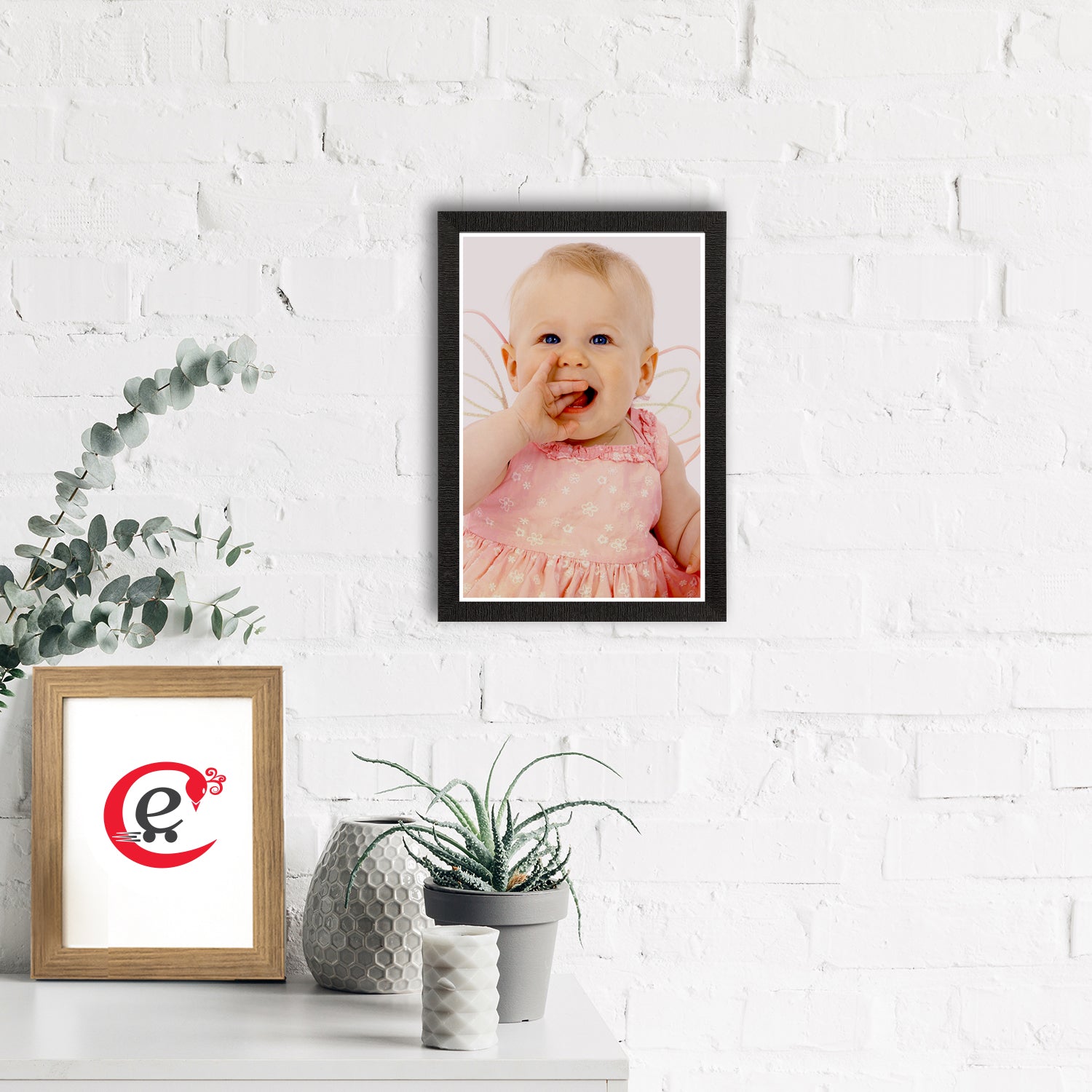 Cute Laughing Baby Painting Digital Printed Wall Art 1