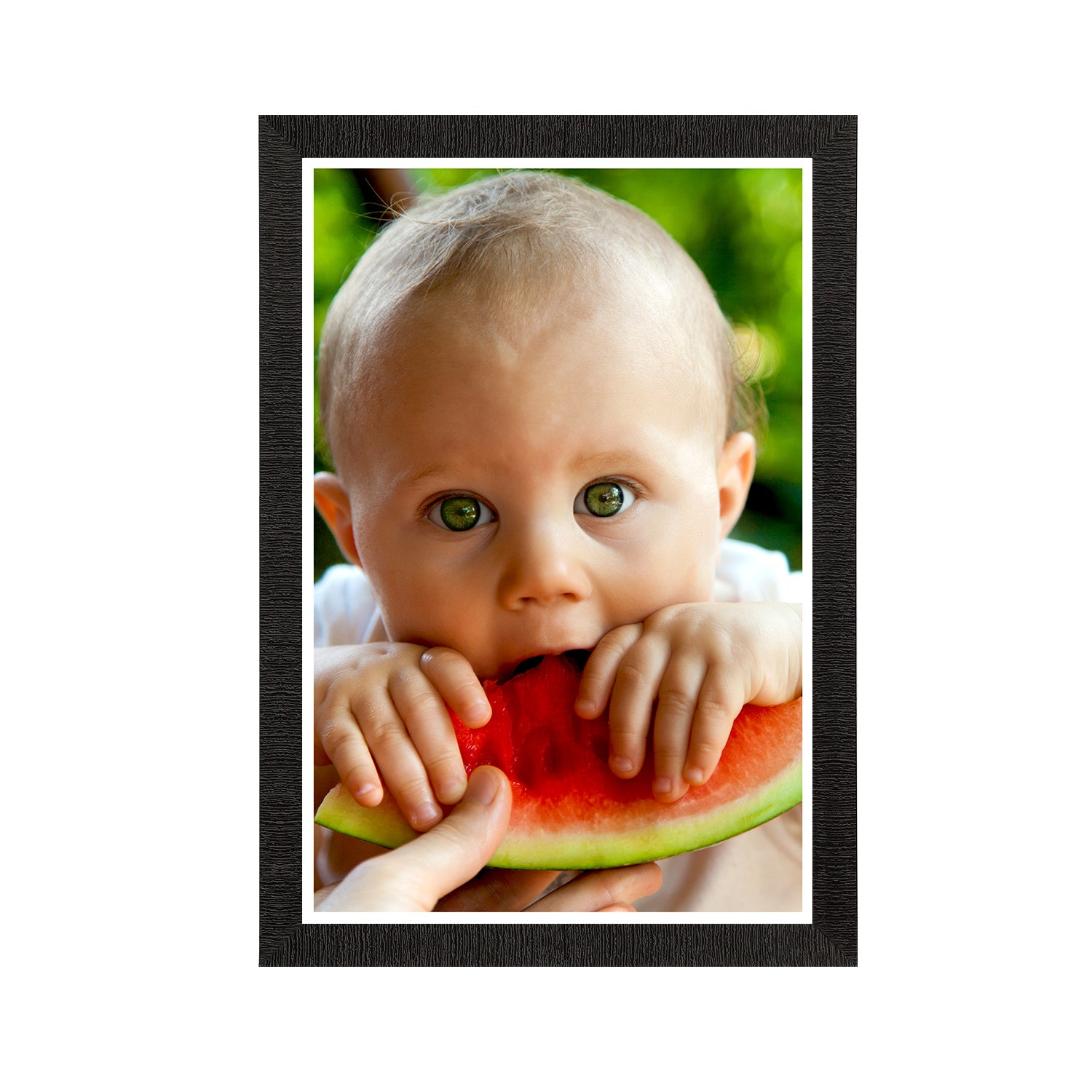 Cute Baby Eating Watermelon Painting Digital Printed Wall Art