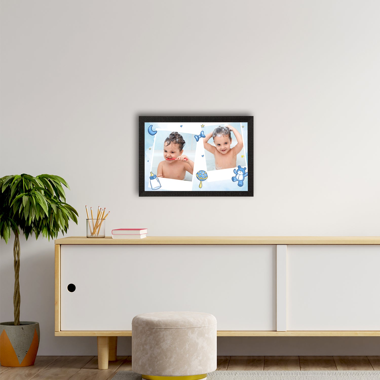 Cute Baby Painting Digital Printed Wall Art 2