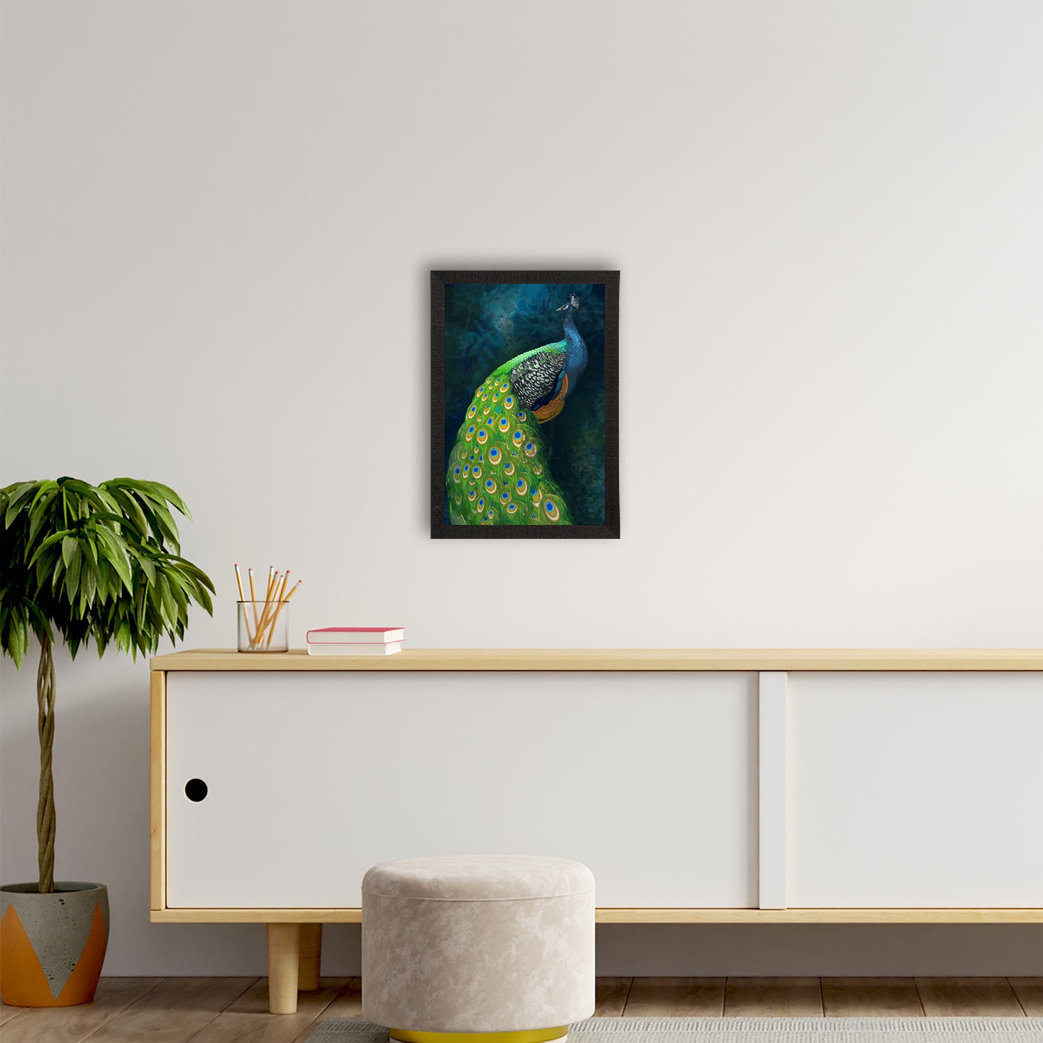 Peacock Satin Matt Texture UV Art Painting 2